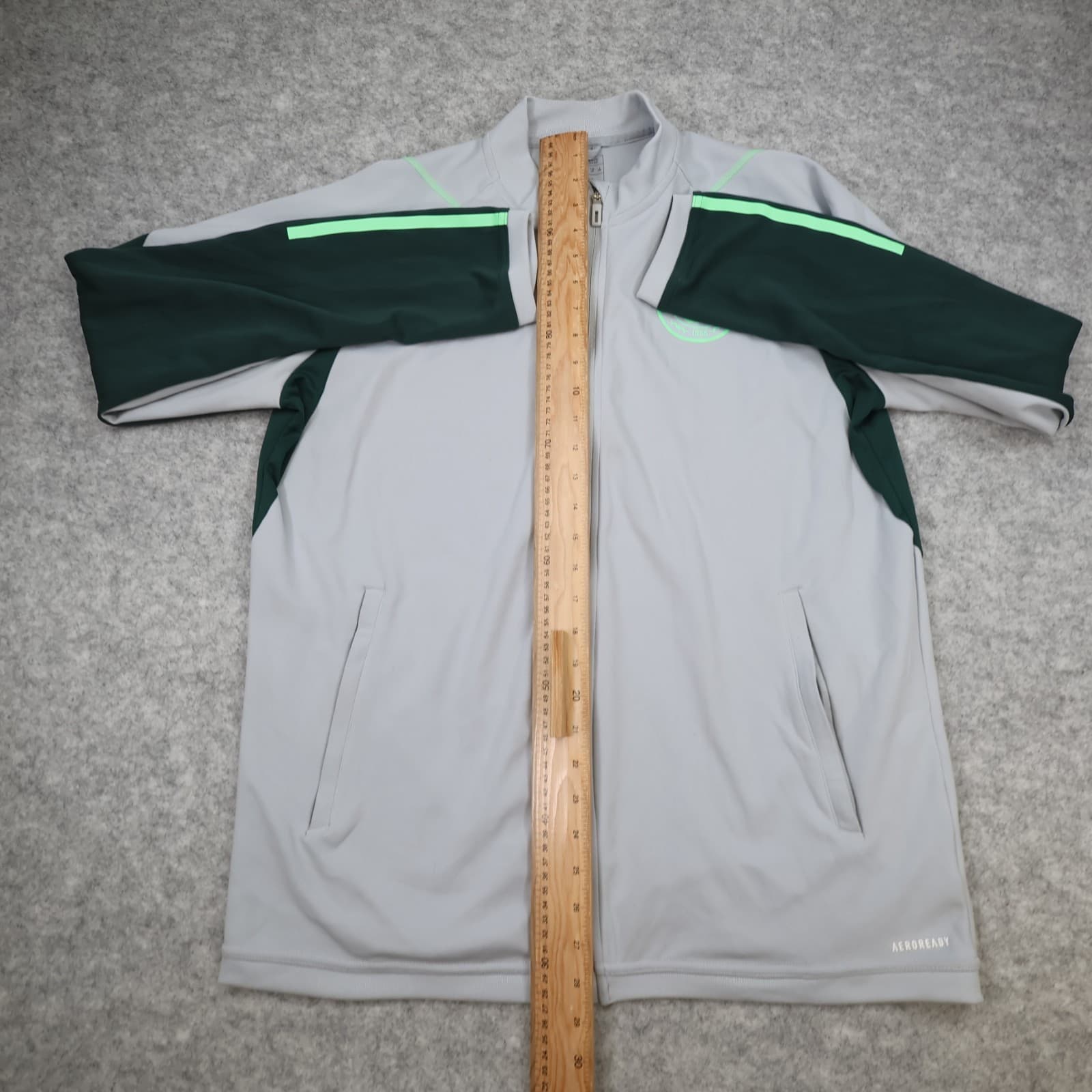 Celtic Football Tracksuit Large Grey Training Full Zip Adidas Men Jacket Hoops photo 10