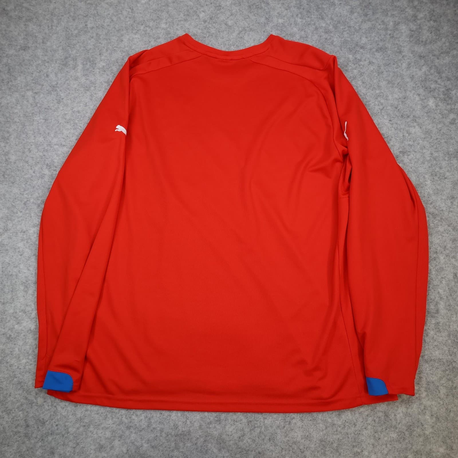 Rangers Shirt Mens 2XL Red Third Kit 2014 2015 Puma Long Sleeve Soccer Jersey photo 2