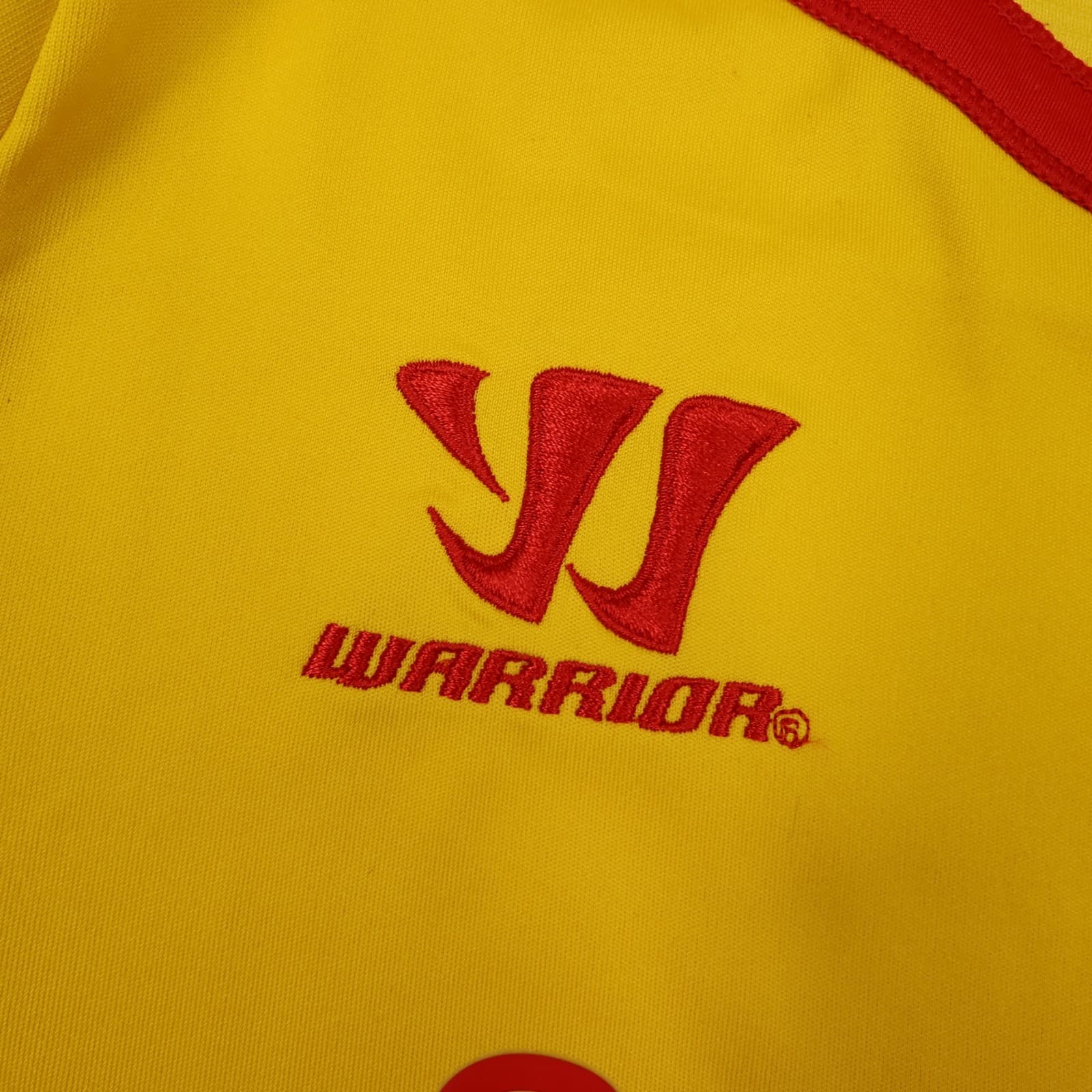 Liverpool Shirt Large Yellow Away Kit 2014 2015 Warrior Soccer Jersey photo 7