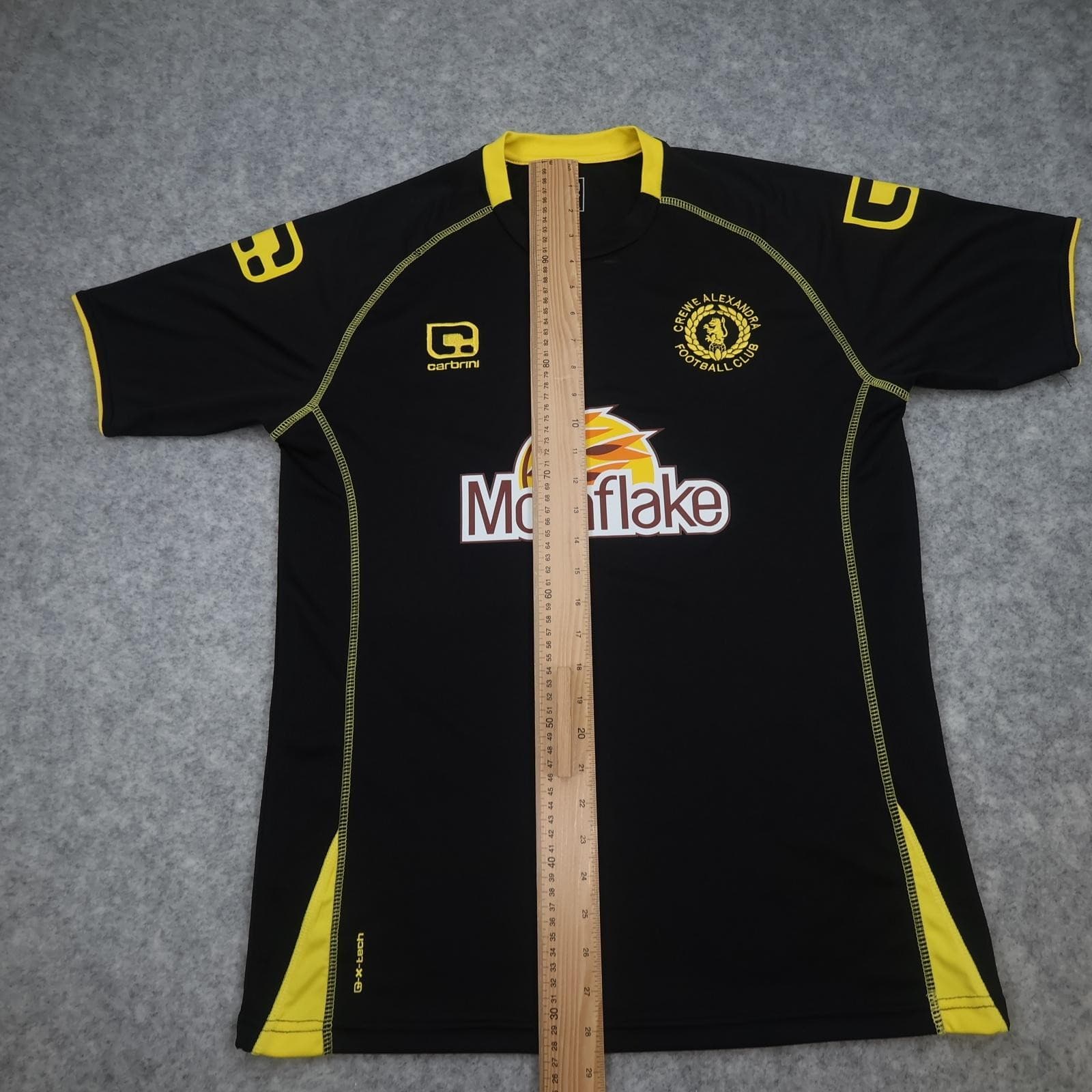 Crewe Alexandra Away Shirt Mens Medium Black 2016 2017 Carbrini Mornflake Jersey photo 11