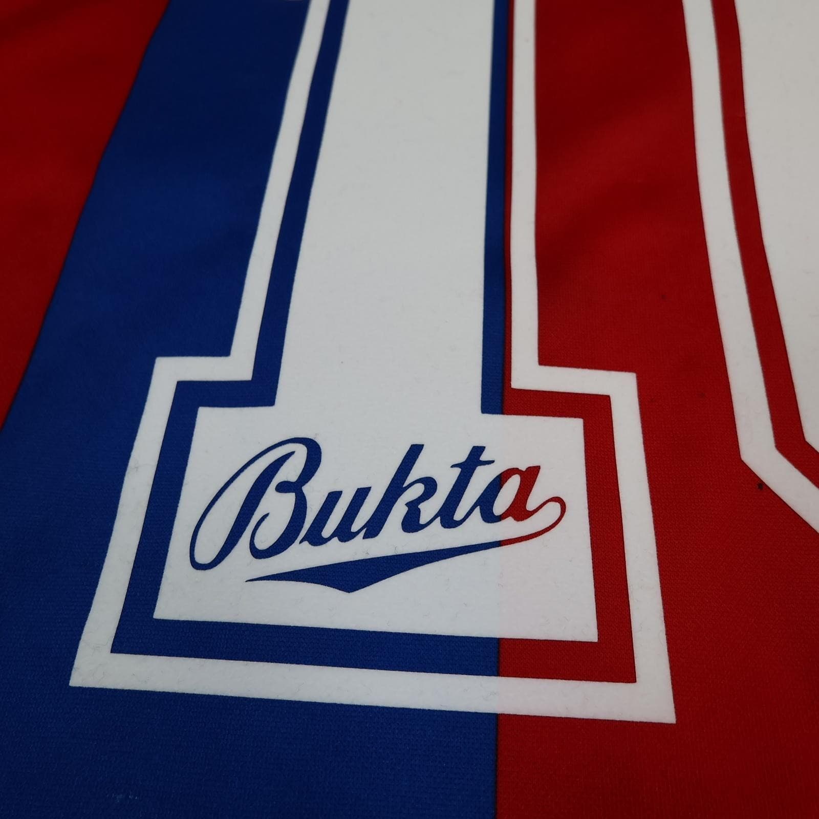 Vintage Crystal Palace Shirt Mens Large Home Red Blue 1989 1990 Bukta Virgin 80s photo 20