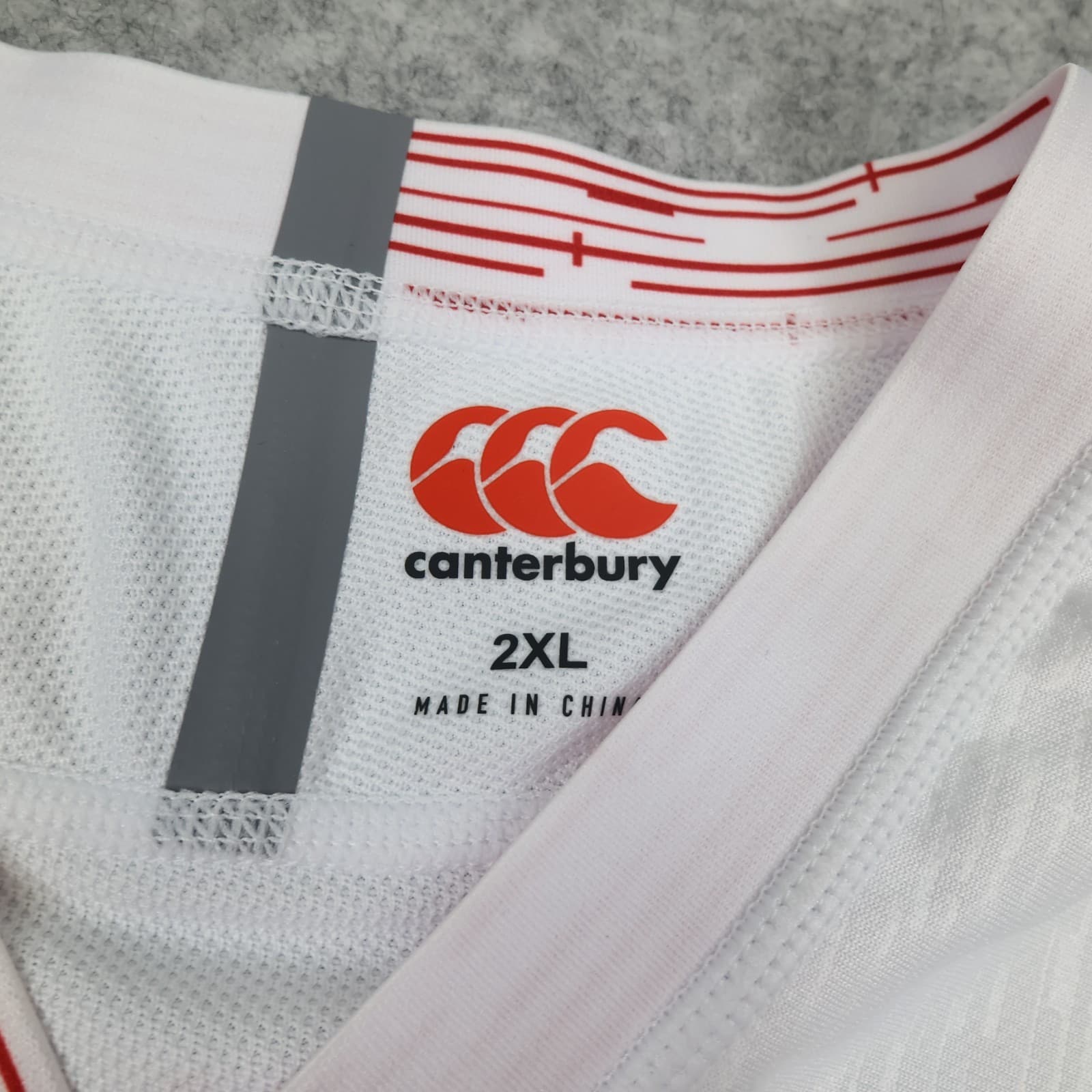 England Rugby Shirt 2XL White Home Kit 2019 Japan World Cup Canterbury XXL photo 8