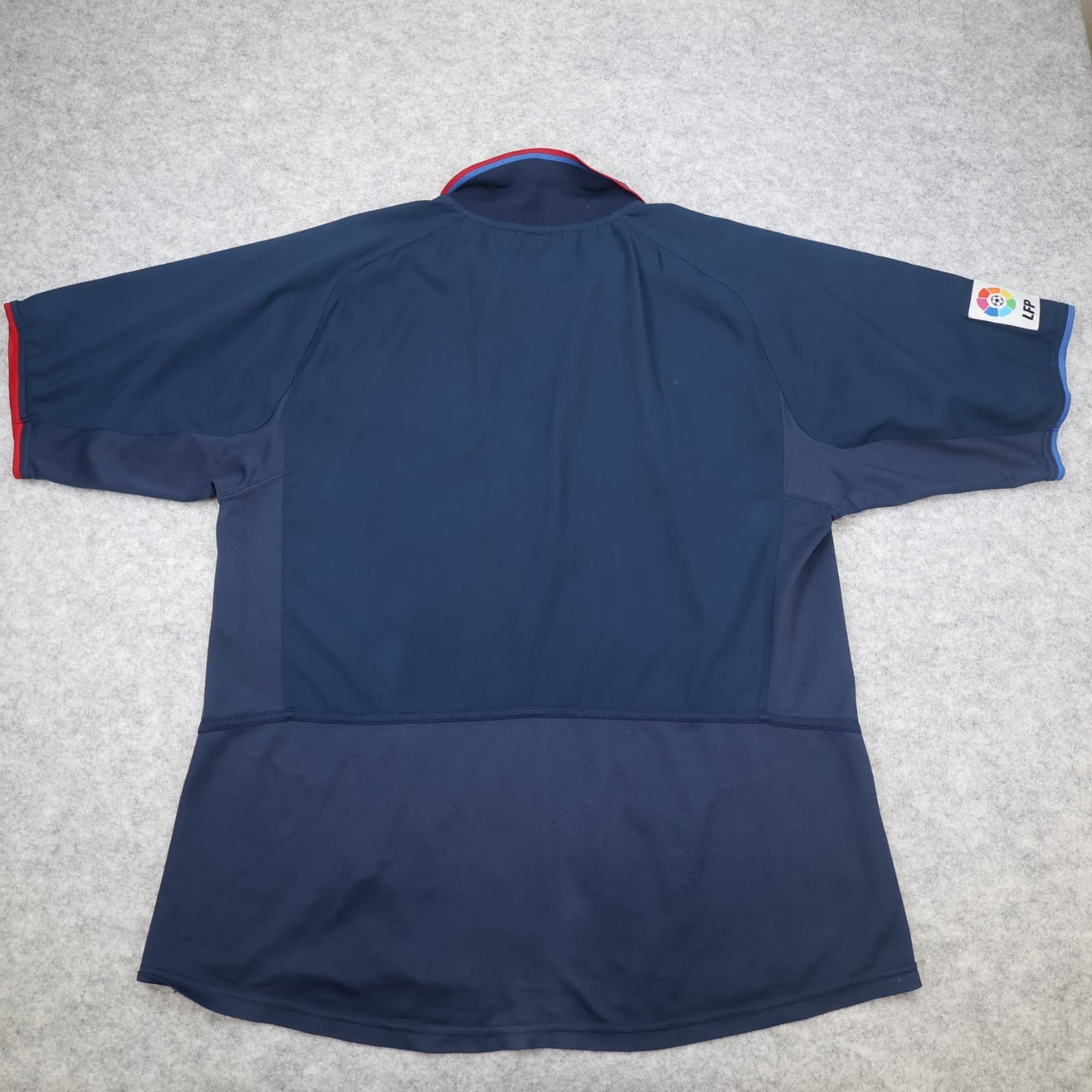Vintage Barcelona Shirt Extra Large Navy Away Kit 2002 2003 Nike Soccer Jersey photo 2