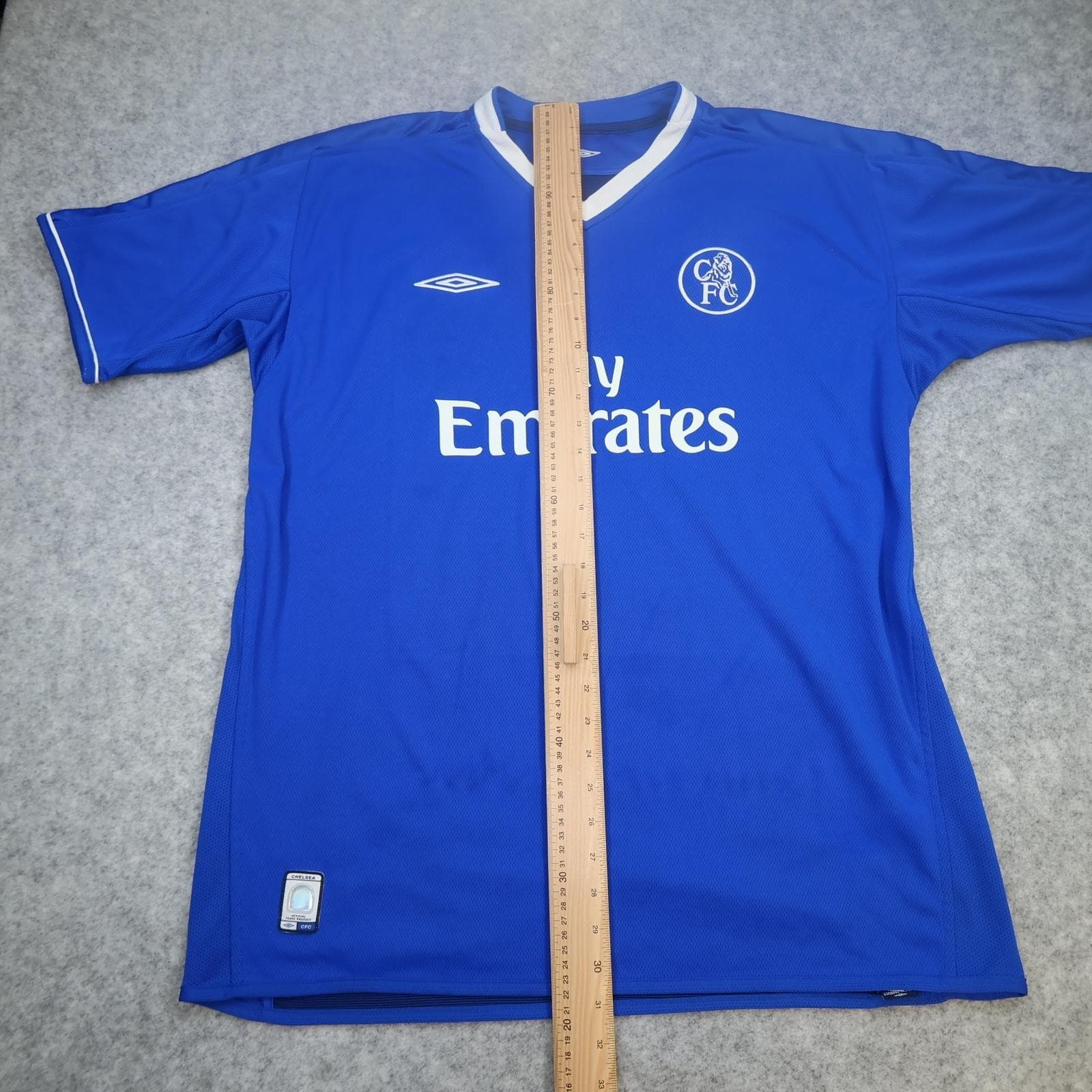 Vintage Chelsea Shirt Mens XL Blue Home 2003 2005 Football Umbro Makelele 4 photo 15
