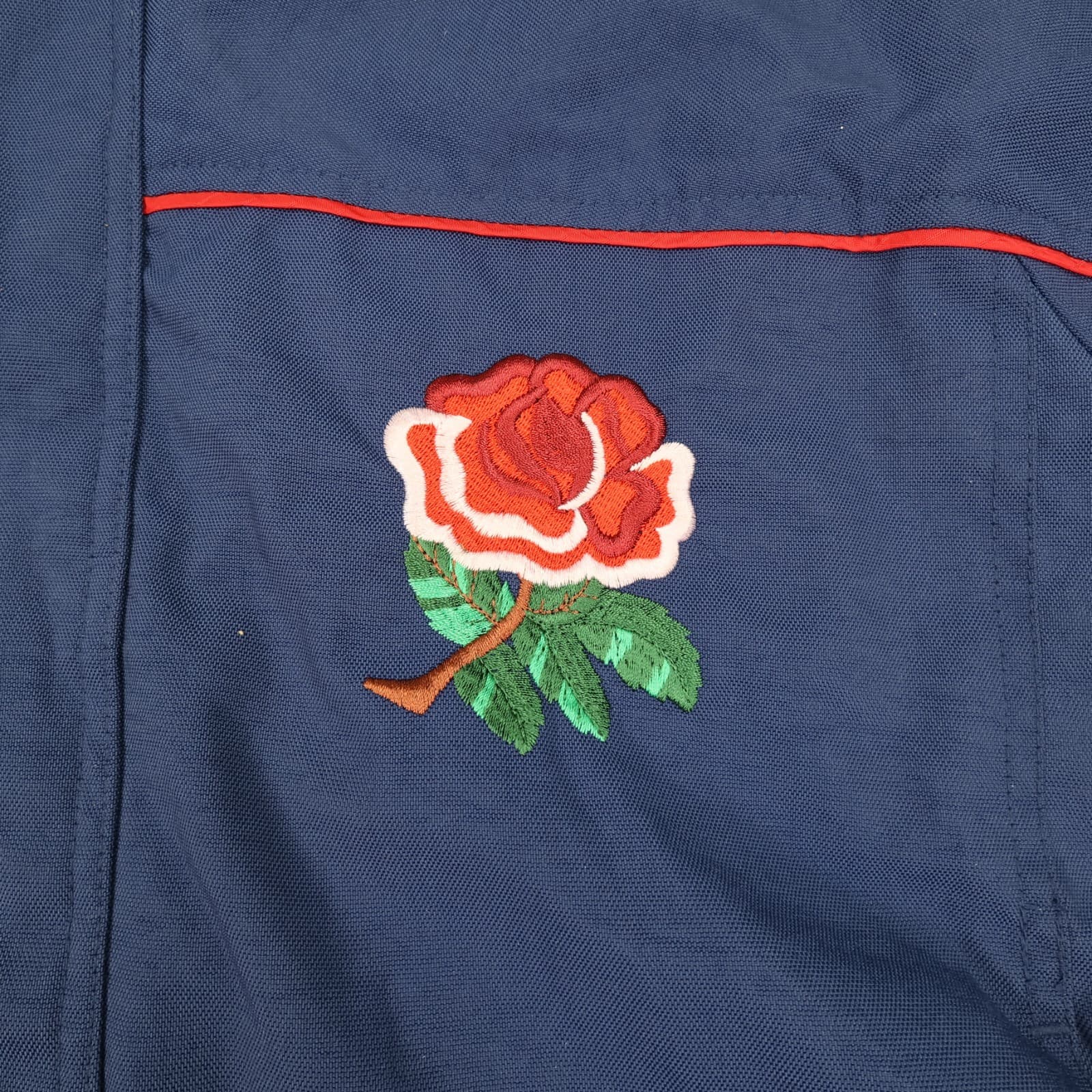 Vintage England Rugby Jacket Extra Large Navy Rain Coat Padded Nike 1998 photo 4