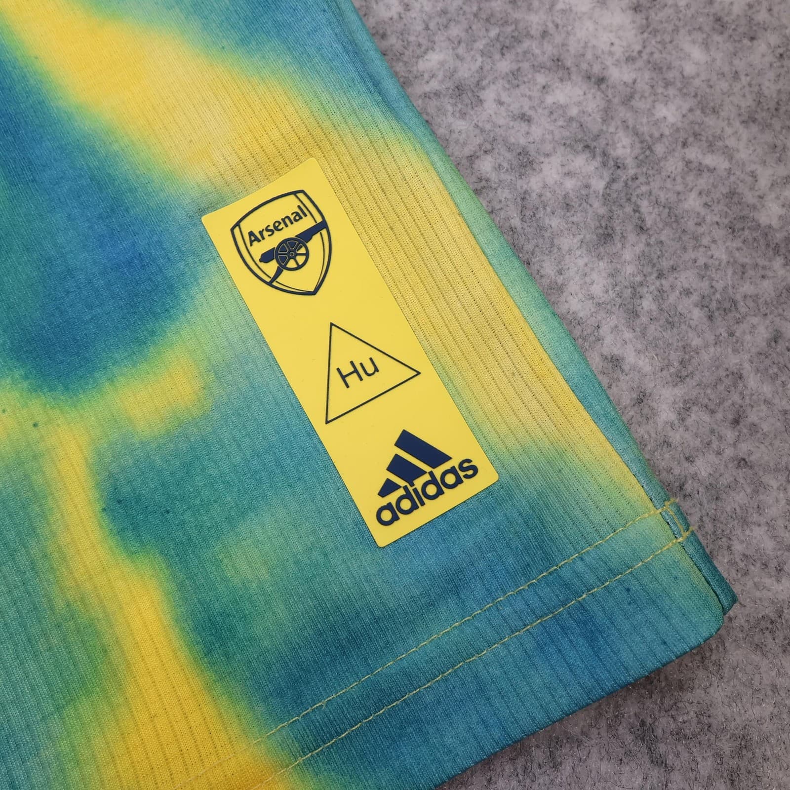 Arsenal Shirt Mens Medium 4th Kit 2020 2021 Adidas Human Race Soccer Jersey Rare photo 7