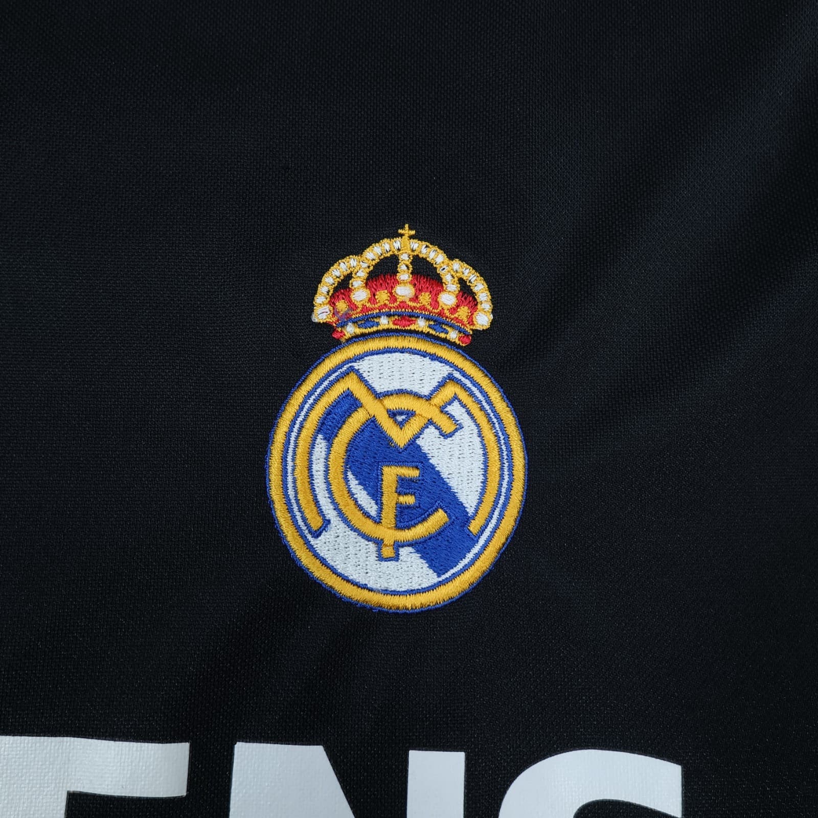 Vintage Real Madrid Shirt Large Black Away Kit 2004 2005 Adidas Football Jersey photo 4