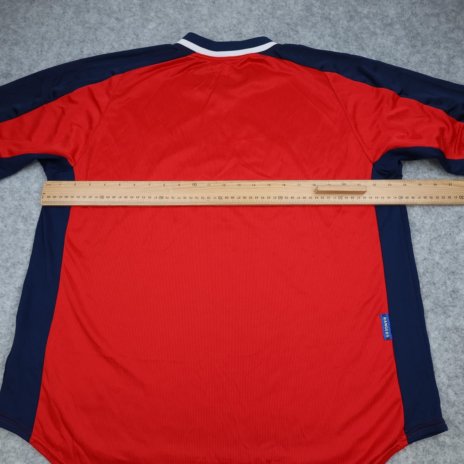 Vintage Rangers Shirt Mens XL Red Away 1997 1999 Football Nike McEwan's Jersey photo 9