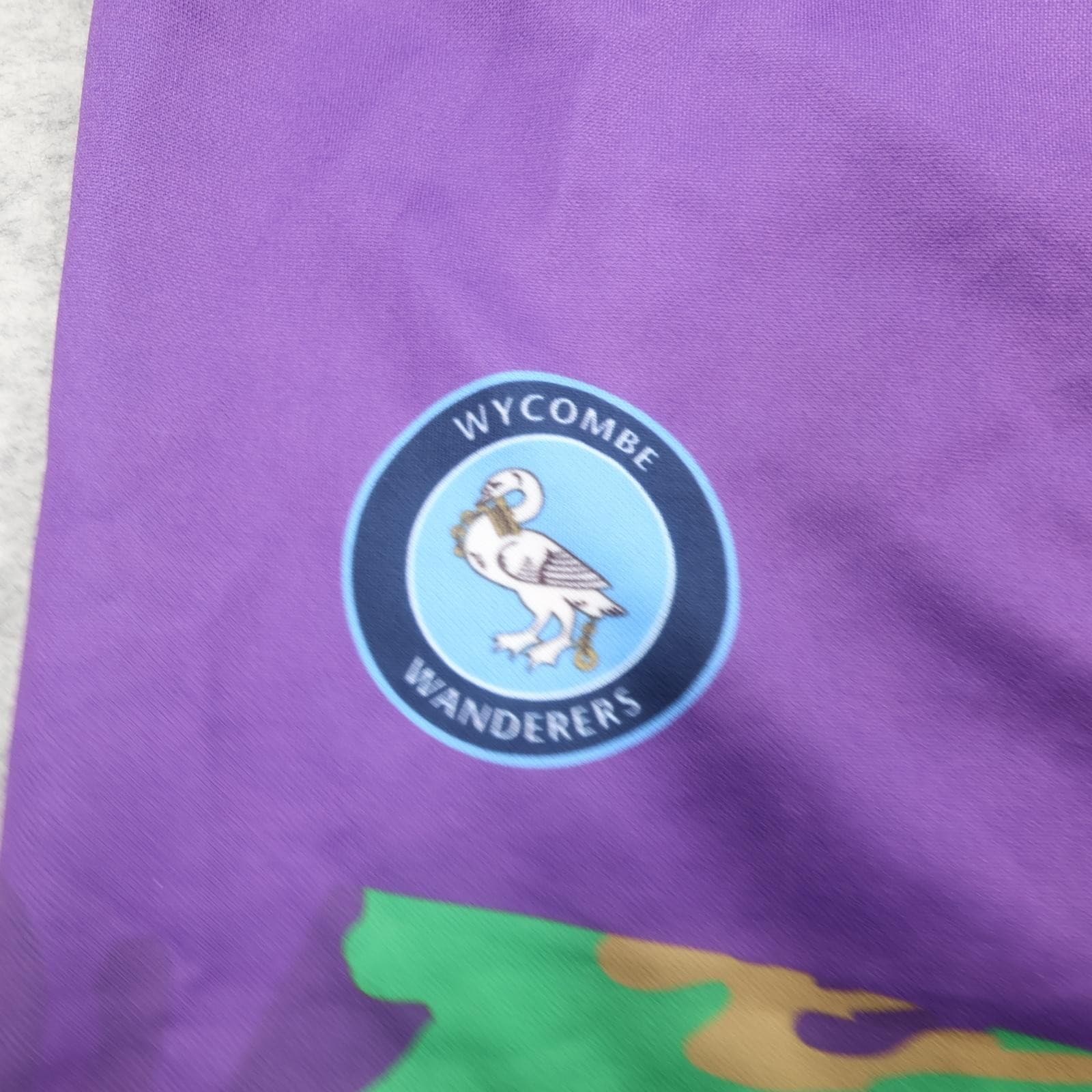 Wycombe Wanderers Shorts Youth 13 Years Purple 2021 2022 EFL Football O'Neills photo 2