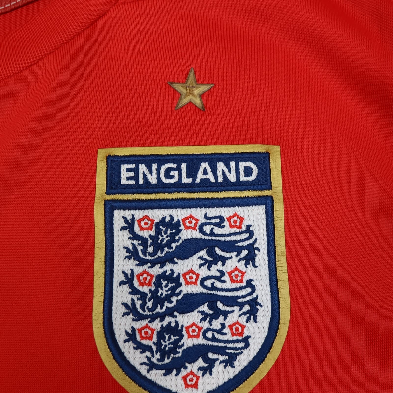 England Football Shirt Large Red Away Kit 2006 2007 2008 Umbro Wayne Rooney 9 photo 4
