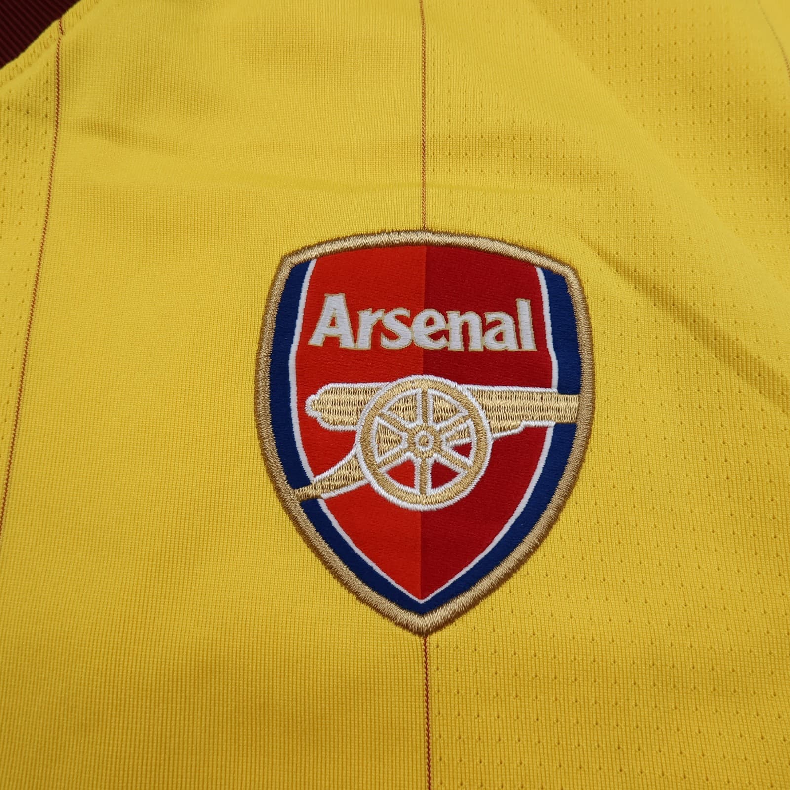 Arsenal Shirt Large Yellow Away Kit 2010 2013 Nike Soccer Jersey Football photo 6