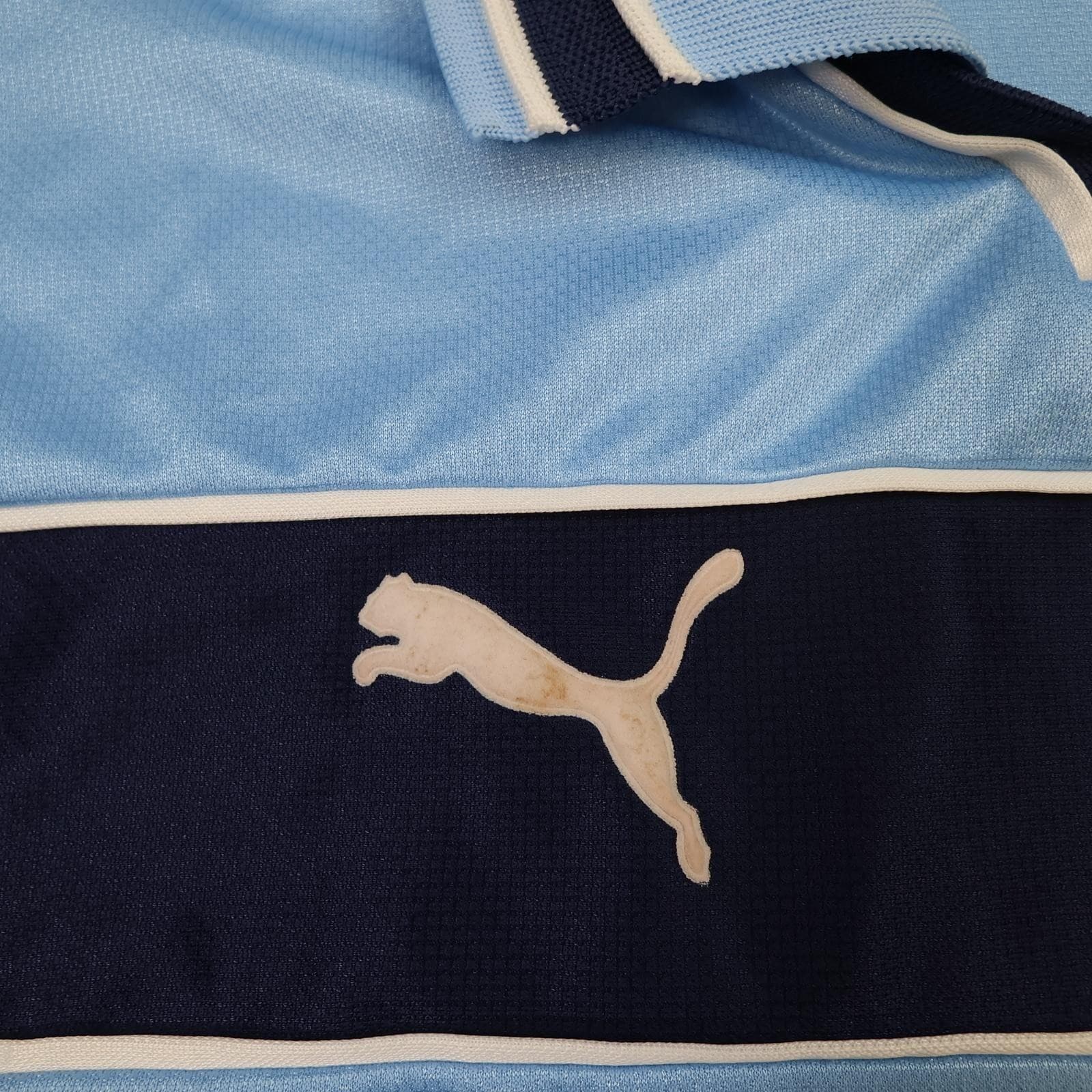 Vintage Leeds United Shirt Mens Large Blue Third 1999 2000 Puma Packard Bell photo 5