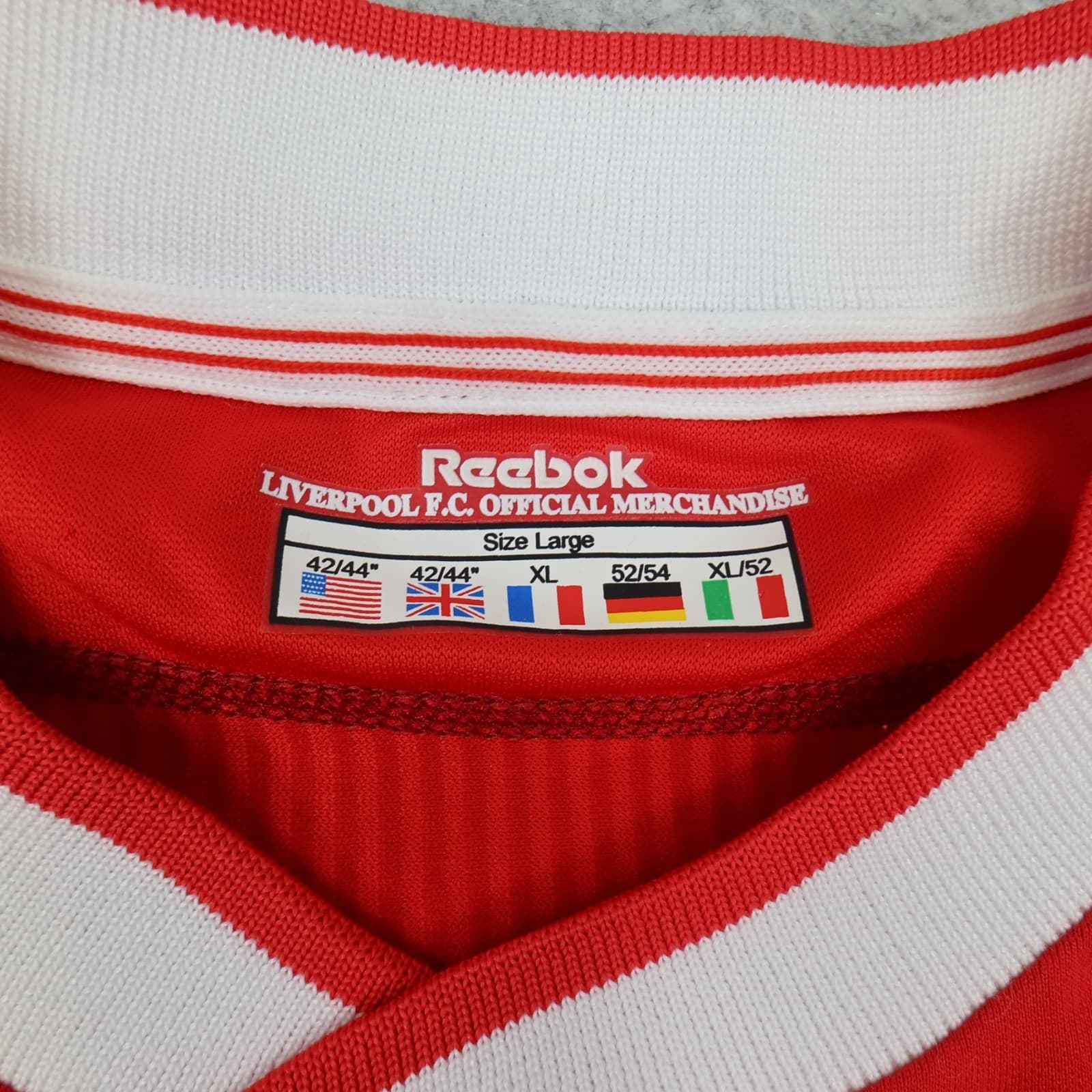 Vintage Liverpool Shirt XL Red Home Kit 2002 2004 Reebok Jersey 42/44 Carragher photo 8