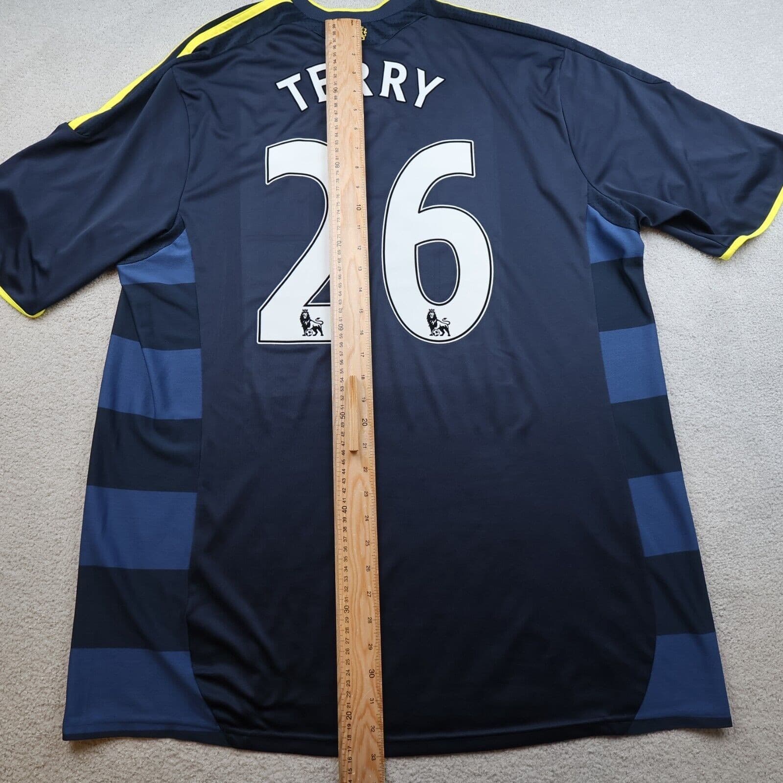 Chelsea Shirt 2XL Navy Away Kit 2009 2010 Adidas Soccer Jersey John Terry 26 XXL photo 11