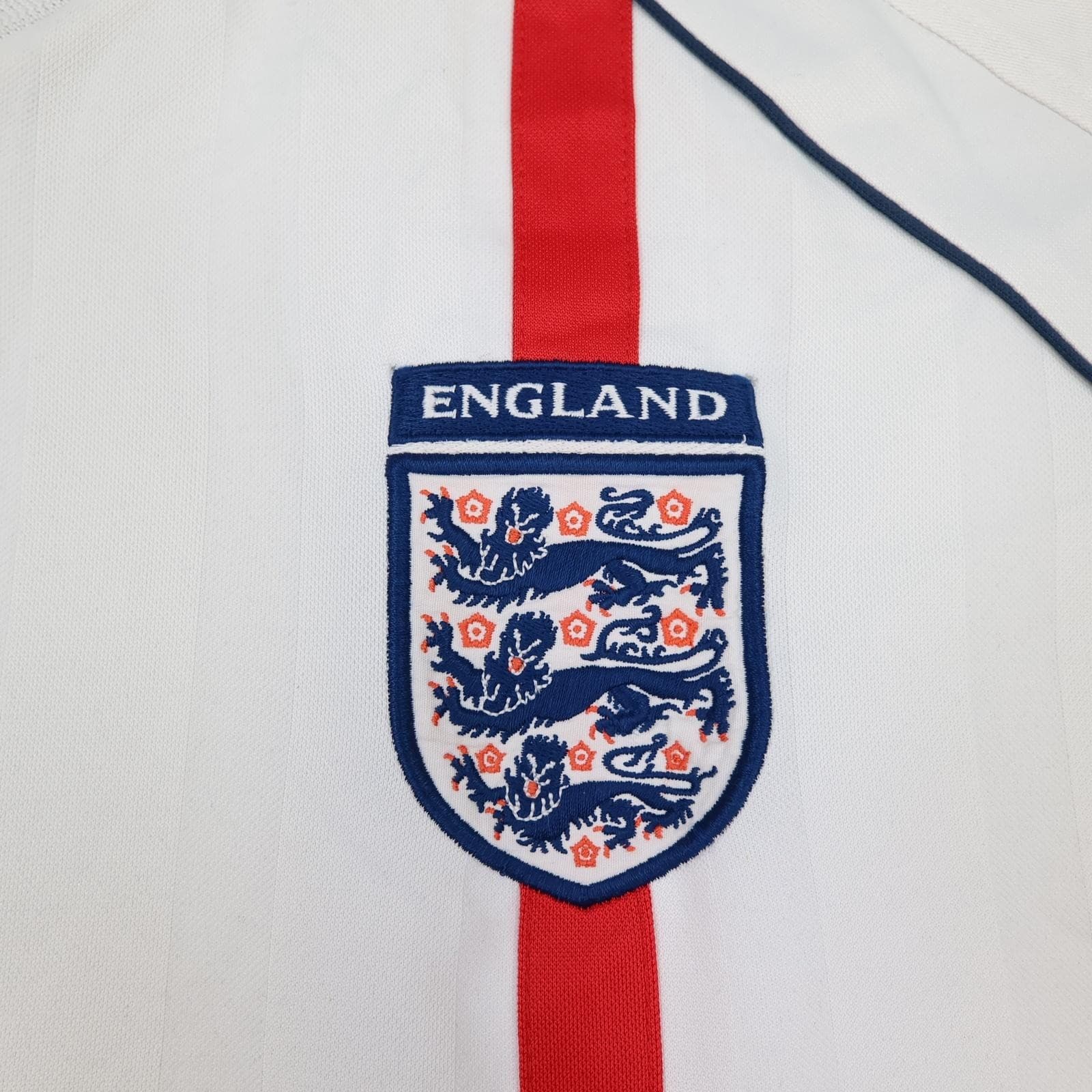 Vintage England Home Shirt Mens 2XL White 2001 2003 Football Umbro Beckham 7 photo 9