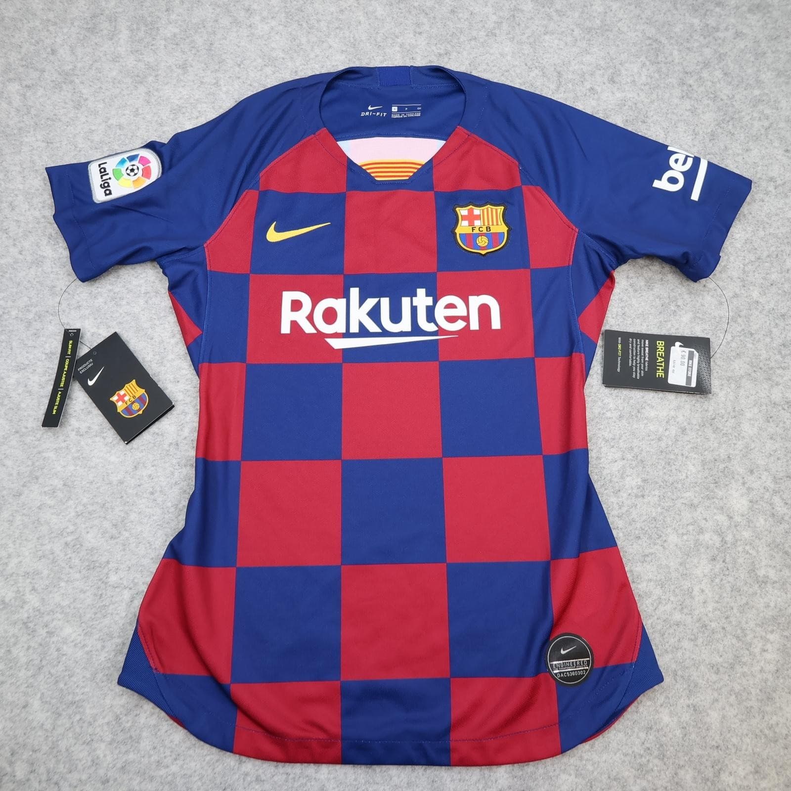 Barcelona Shirt Womens Small Red Blue Home 2019 2020 Football Nike Soccer Jersey