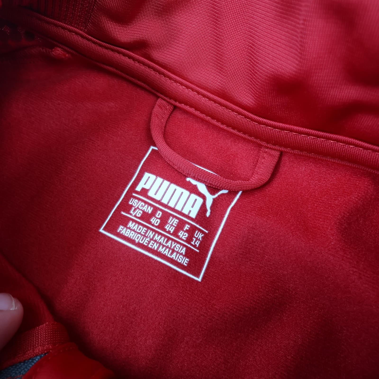 Arsenal Jacket Womens Size 14 Red EPL 2017 2018 Puma Full Zip Training photo 5