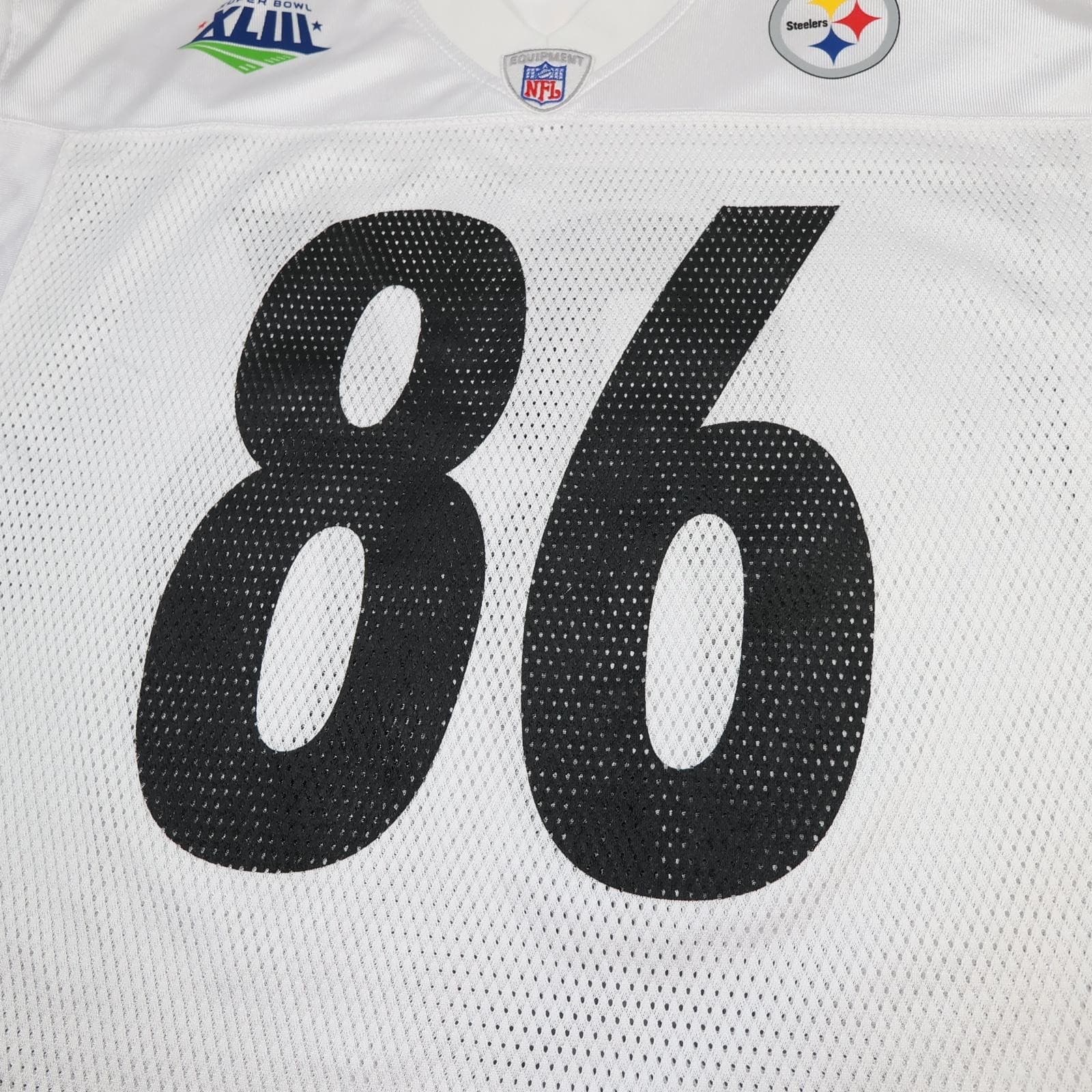 Pittsburgh Steelers Football Jersey Mens Medium White NFL Reebok Ward 86 photo 3