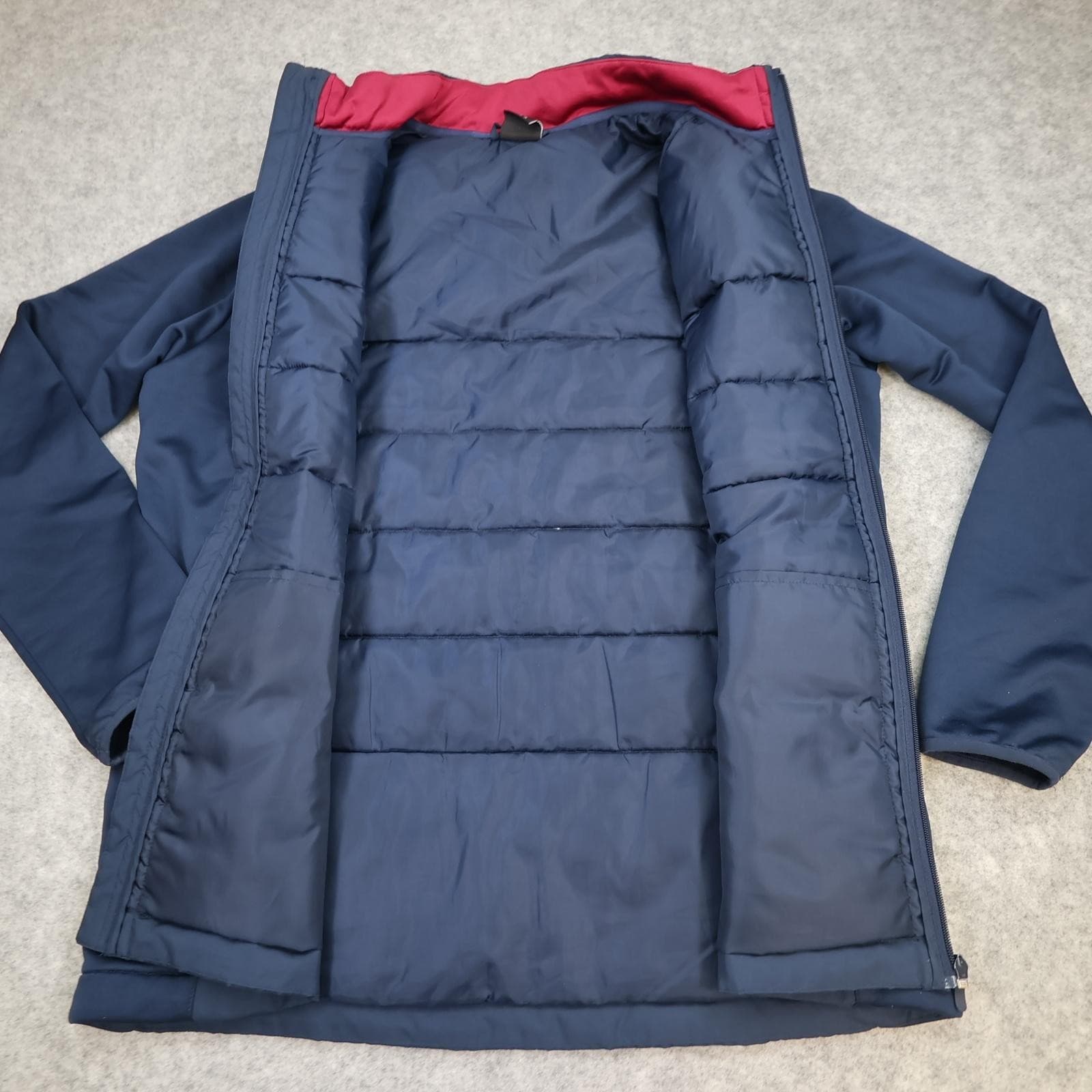 West Ham United Jacket Mens 2XL Blue Navy EPL Football Umbro Padded Training photo 2