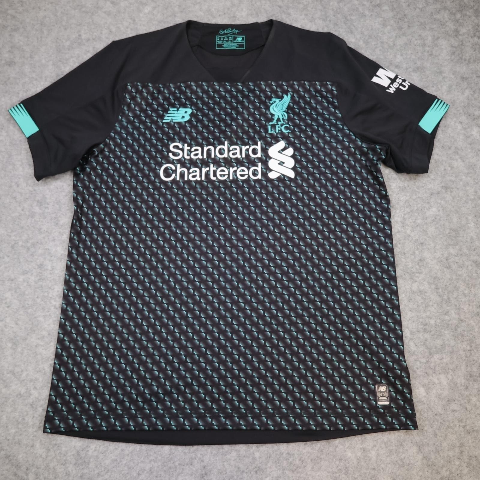 Liverpool Shirt Mens XL Black 3rd Kit 2019 2020 New Balance Soccer Jersey