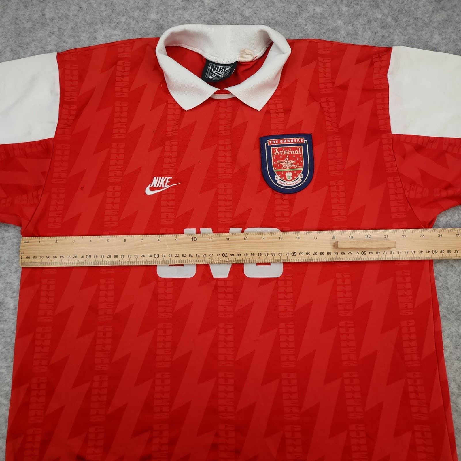 Vintage Arsenal Shirt Mens Extra Large Home 1994 1996 Football Nike JVC Jersey photo 11