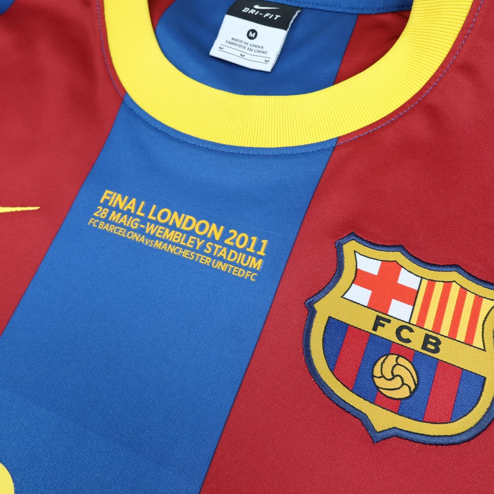 Barcelona Shirt Mens Medium Blue Home 2010 2011 Nike Messi 10 Soccer Jersey photo 6