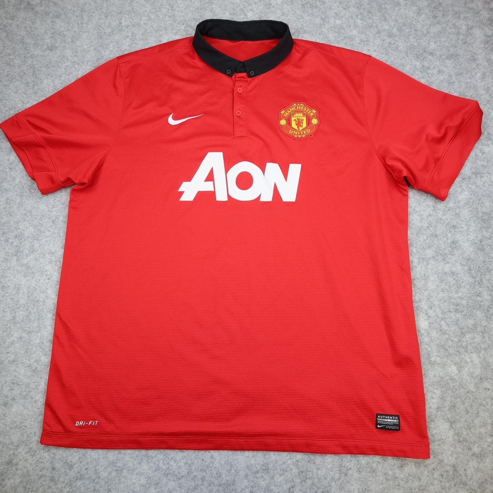 Manchester United Shirt Mens XXL Red Home 2013 2014 Football Nike Van Persie 20 photo 2