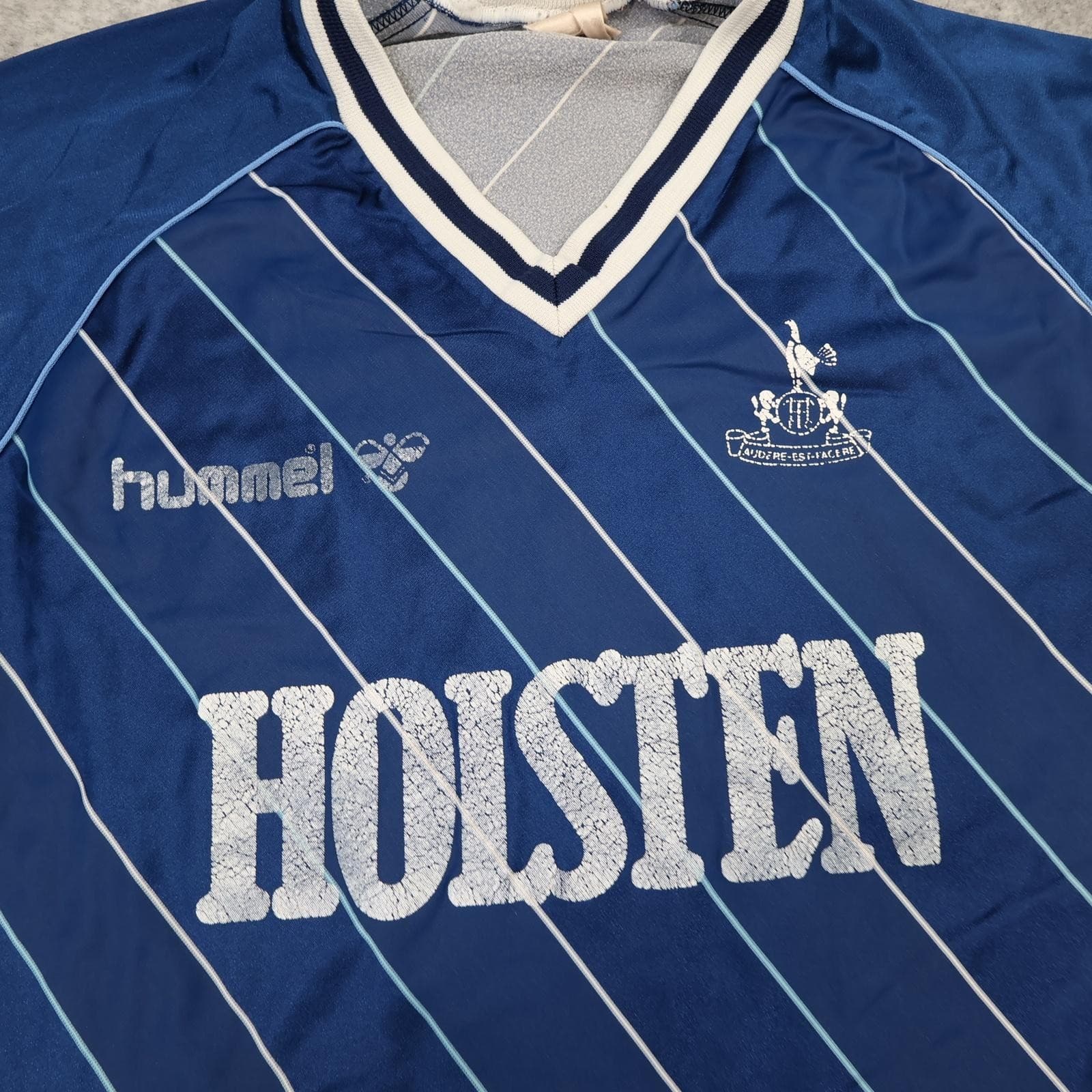 Vintage Tottenham Hotspur Shirt Mens Large Away 1986 1988 Jersey Hummel Holsten photo 3