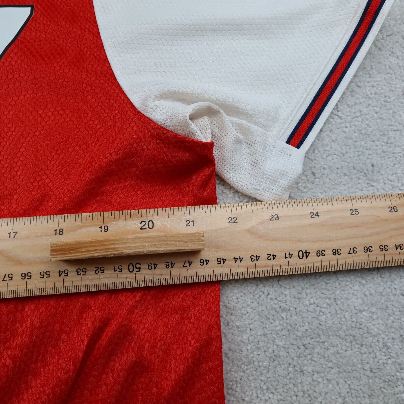Arsenal Shirt Large Red Home Kit 2019 2020 Adidas Bukayo Saka Jersey 77 photo 8
