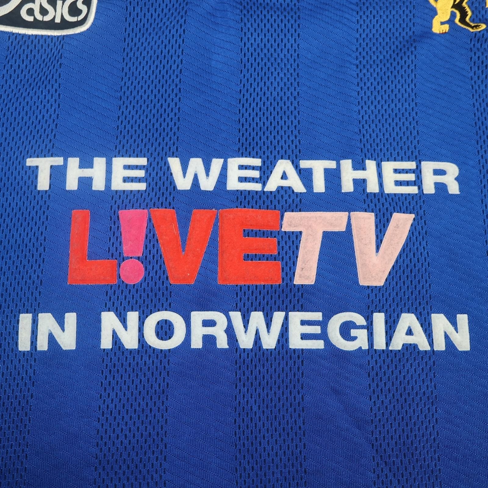 Vintage Millwall Shirt Mens 2XL Blue 1997 1999 Asics LIVETV Norwegian 90s Jersey photo 6