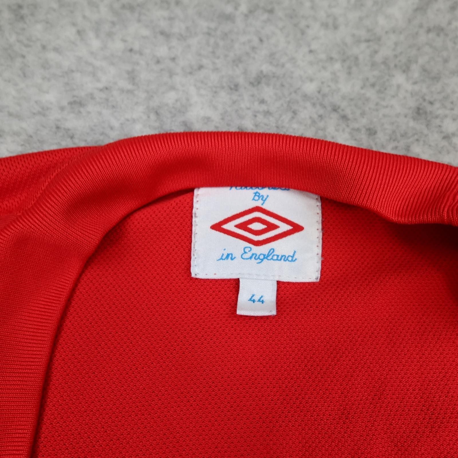 England Away Shirt Mens Large Red 2010 2011 Football Umbro Three Lions Jersey photo 5