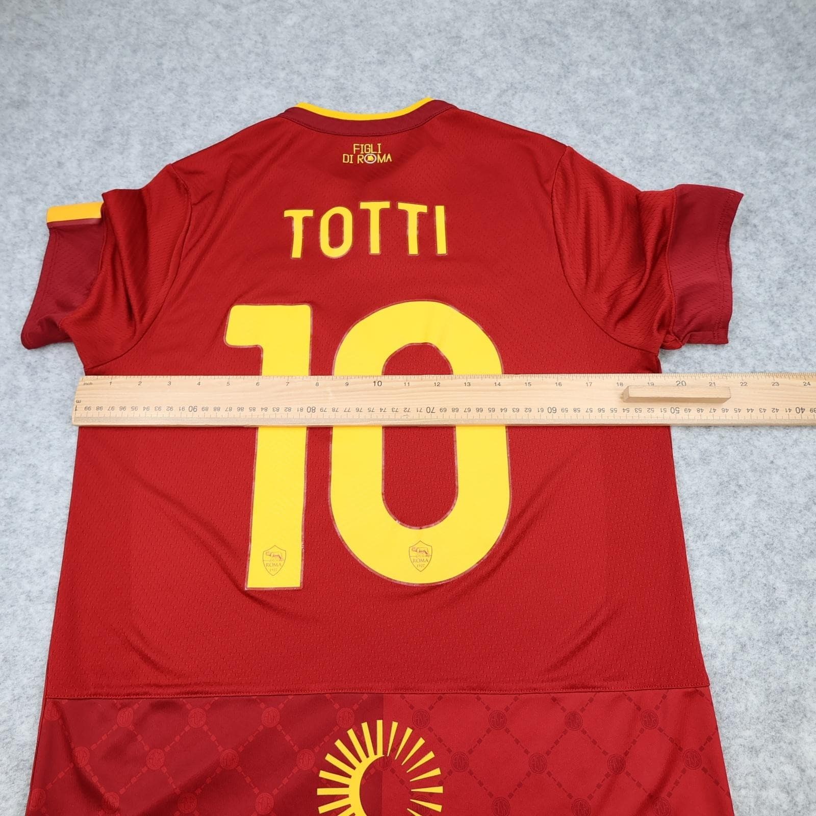 AS Roma Shirt Mens Medium Red Home 2022 2023 New Balance Totti 10 Soccer Jersey photo 10