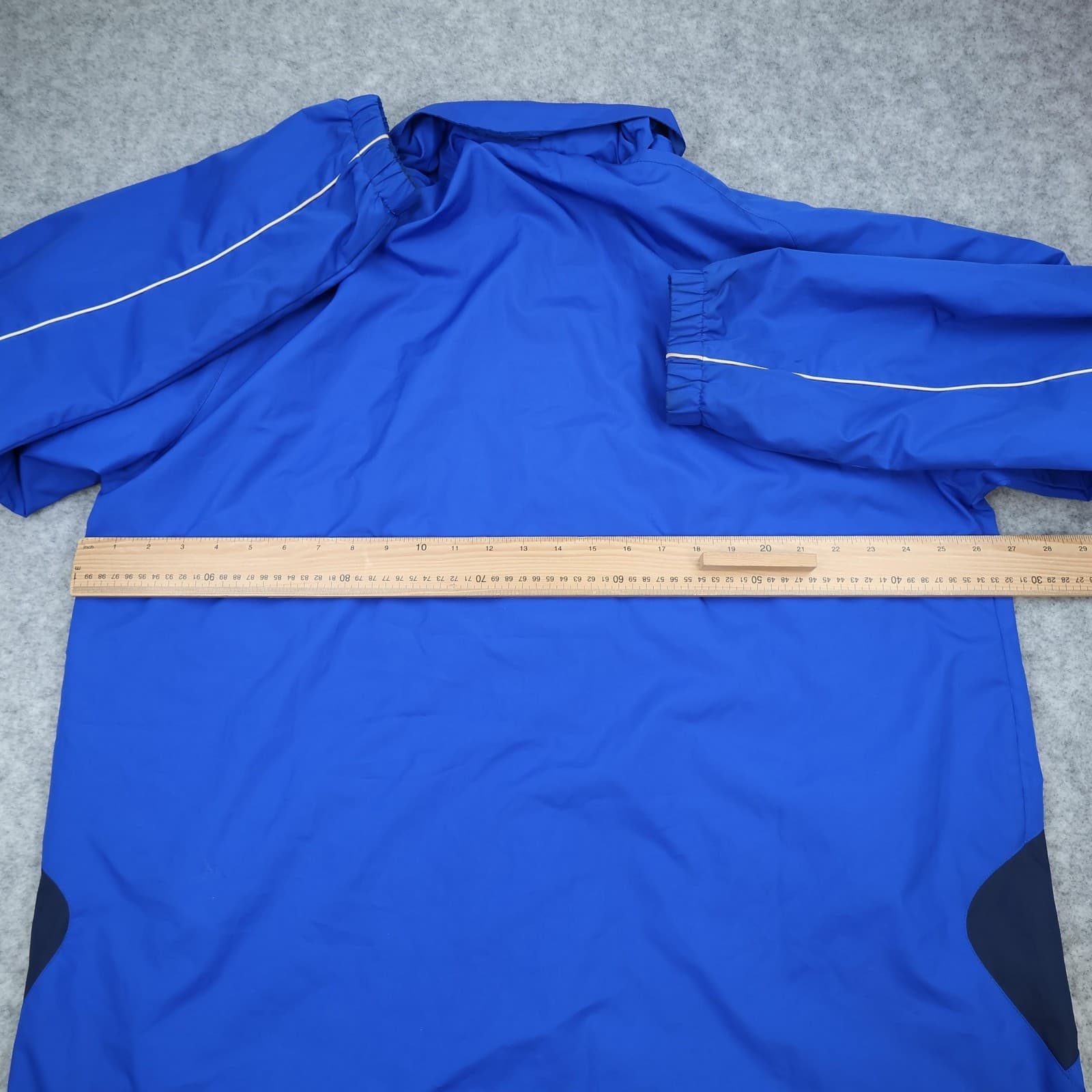 Everton Jacket Mens XXL Blue Navy Football Umbro Hooded Rain Training Coat photo 11