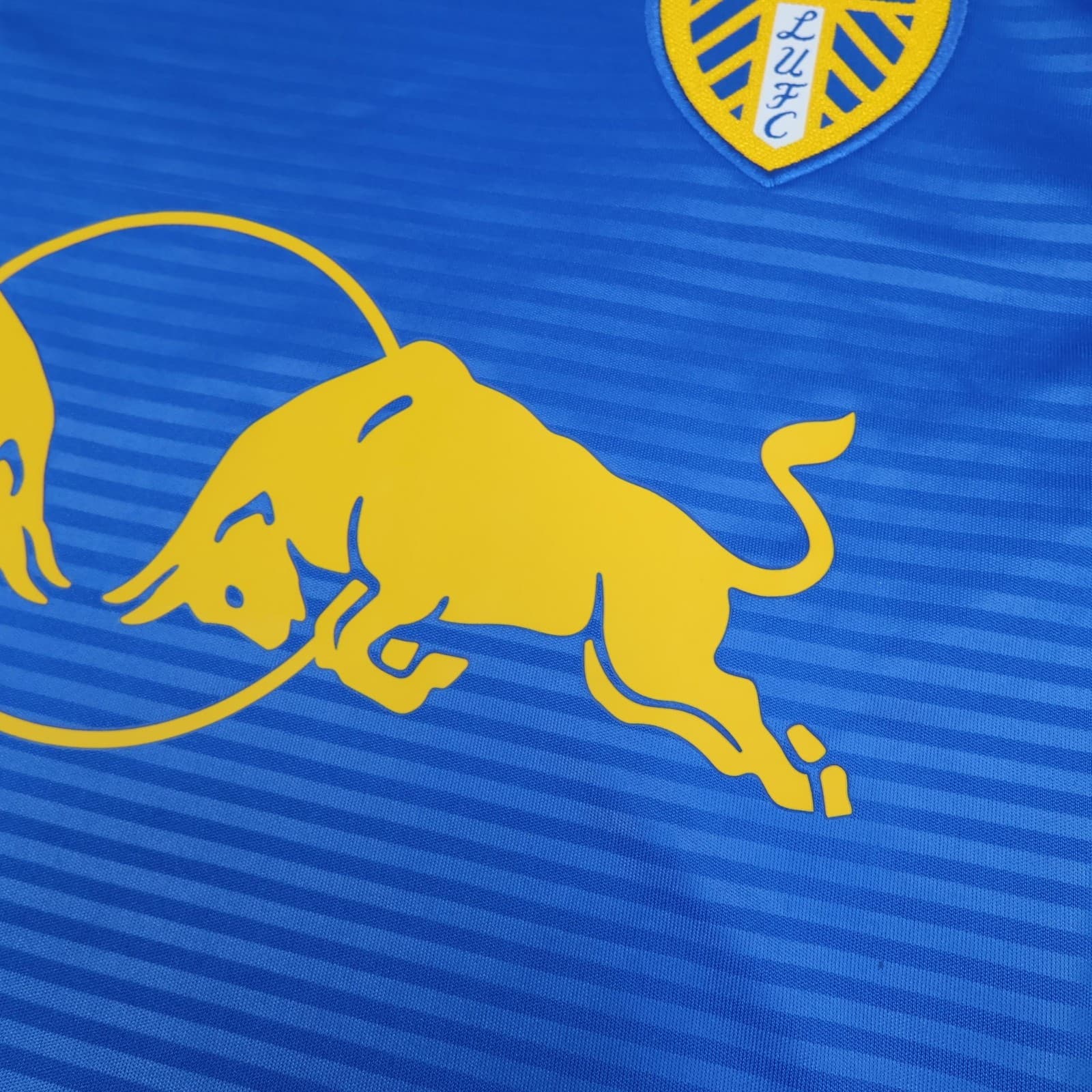 Leeds United Shirt Mens Medium Blue Away 2025 2026 Adidas Red Bull Soccer Jersey photo 5
