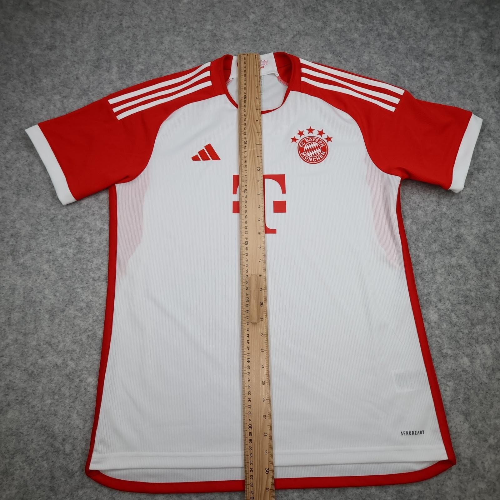 Bayern Munich Shirt Mens Large White Home 2023 2024 Football Adidas Telekom photo 11