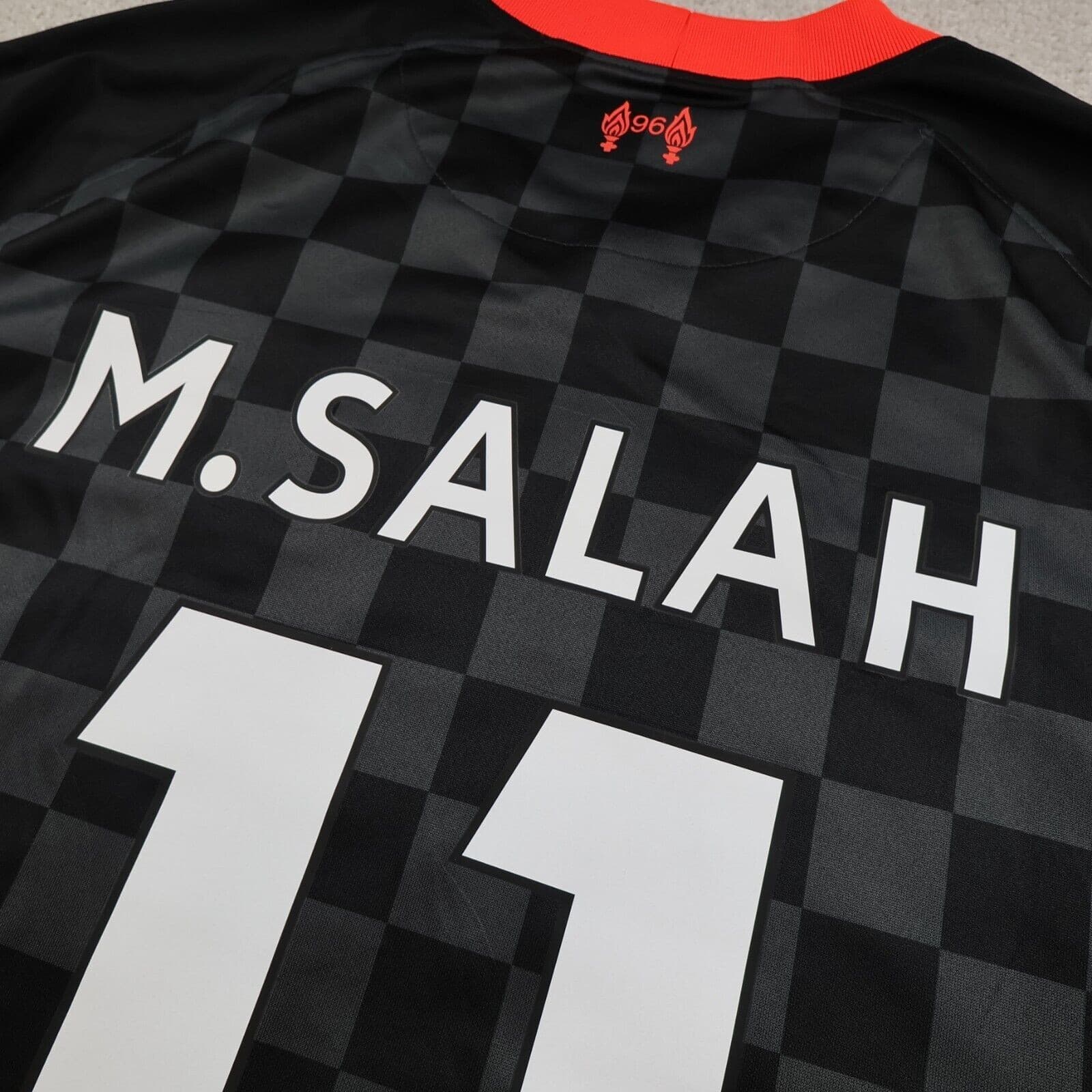 Liverpool Shirt Large Black Away Kit 2020 2021 Nike Soccer Jersey Mo Salah 11 photo 8