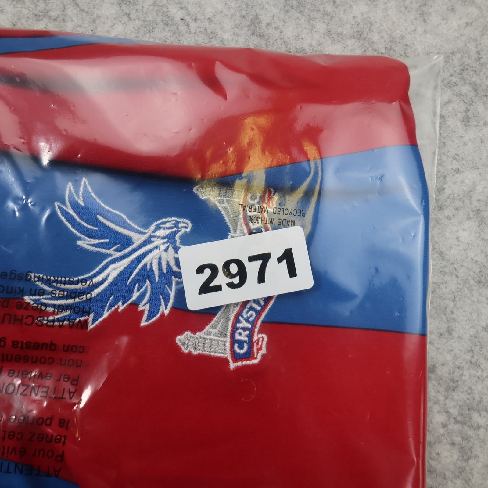 Crystal Palace Shirt 4XL Red Blue Home Kit 2014 2015 Macron Soccer Jersey 48" photo 17