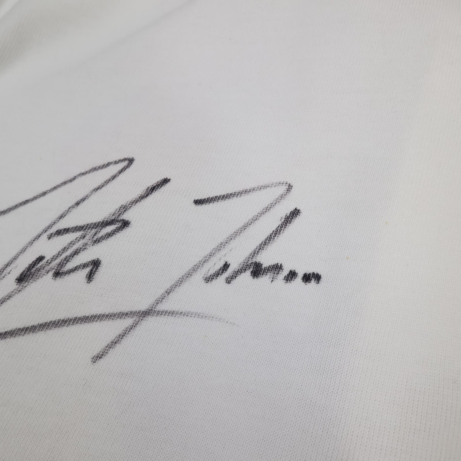England Rugby Shirt Mens Large White Rugby Nike O2 Signed Jersey Martin Johnson photo 10