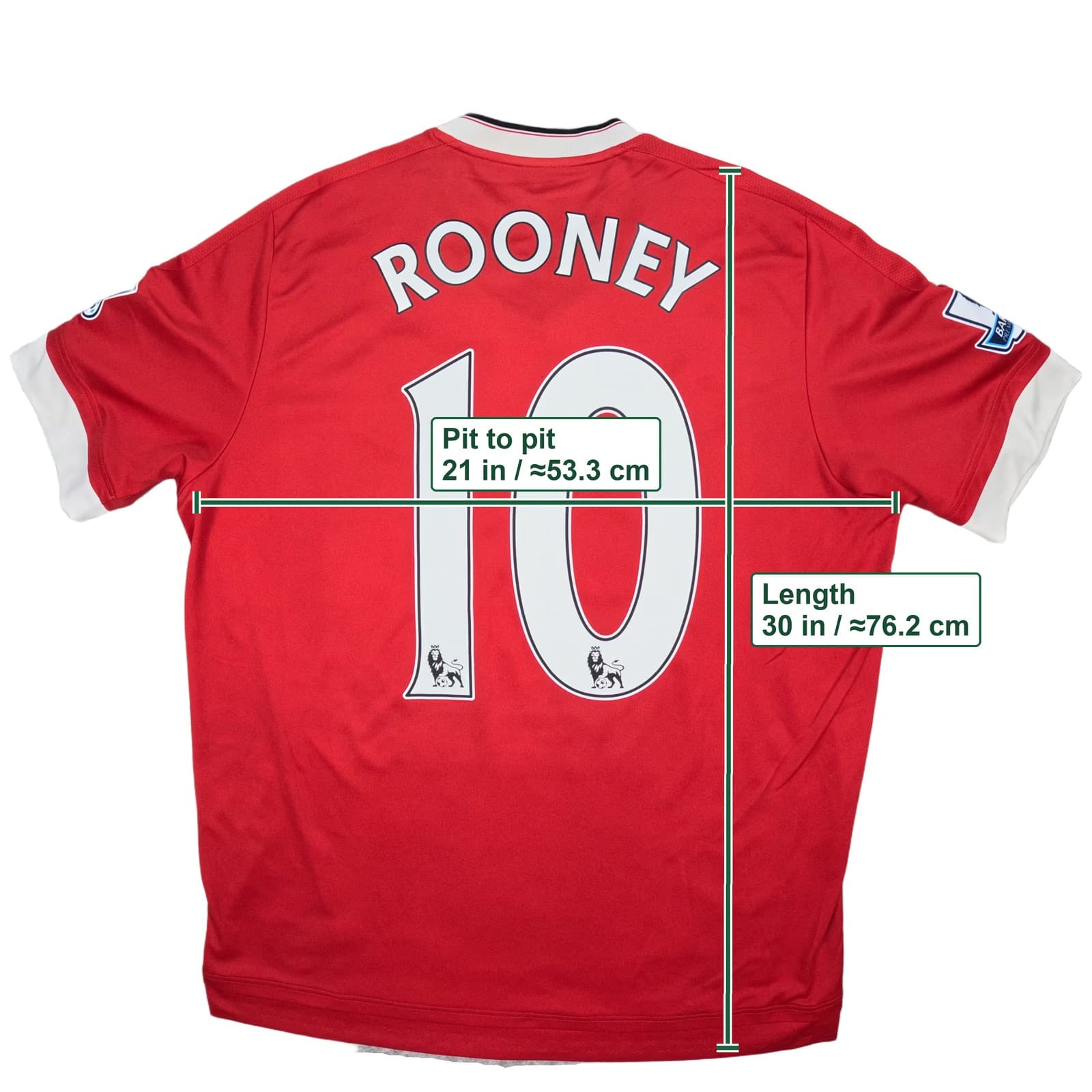 Manchester United Football Shirt Large Home adidas Wayne Rooney 2015 2016 Jersey photo 5