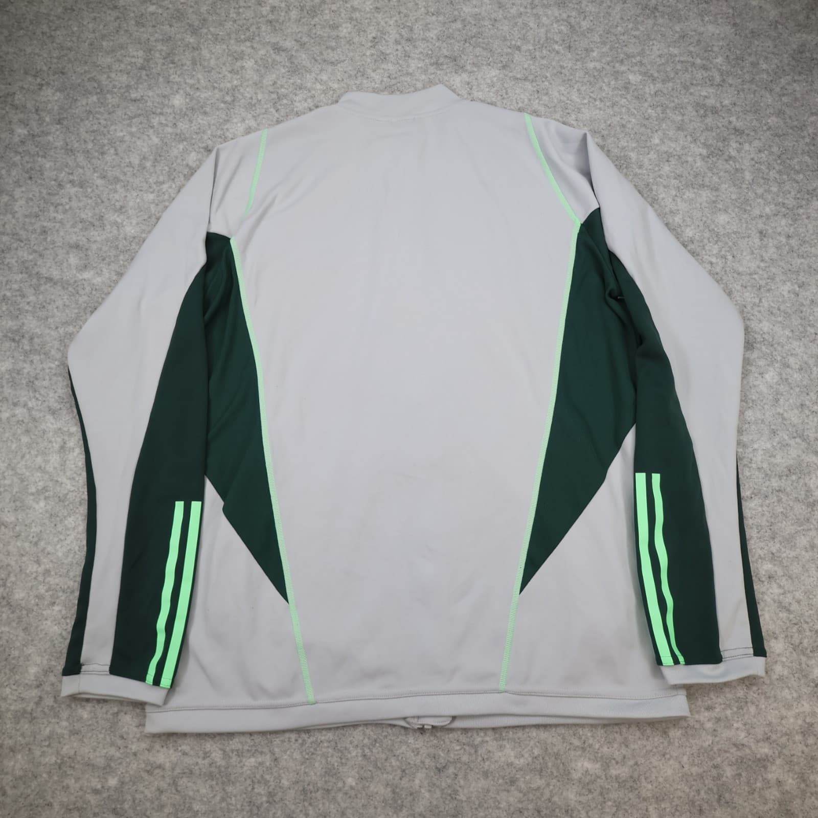 Celtic Football Tracksuit Large Grey Training Full Zip Adidas Men Jacket Hoops photo 2