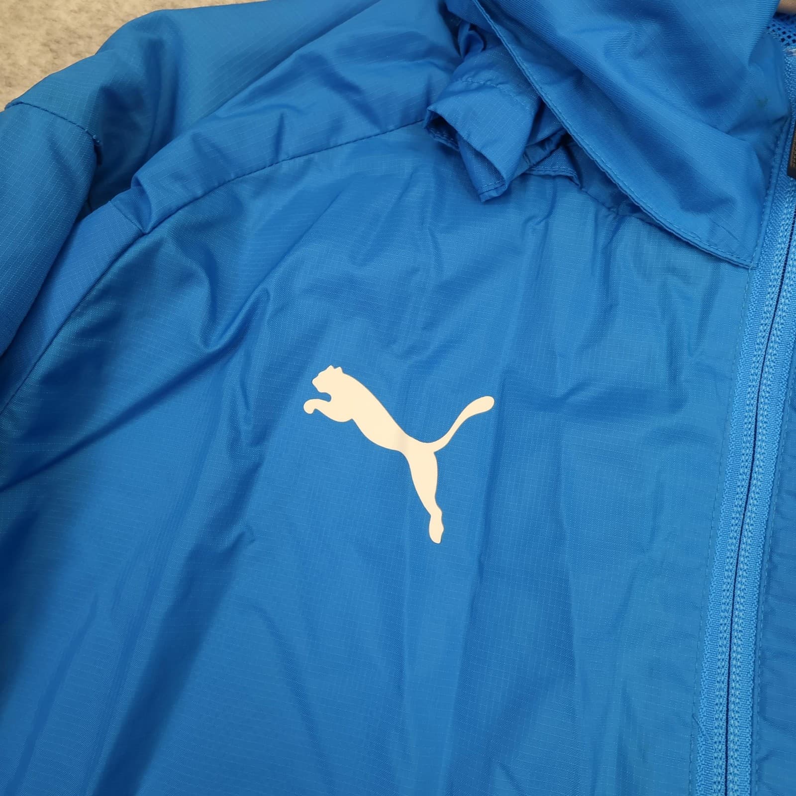 Crystal Palace Jacket Mens Medium Blue EPL 2018 2019 Puma Full Zip Lightweight photo 4