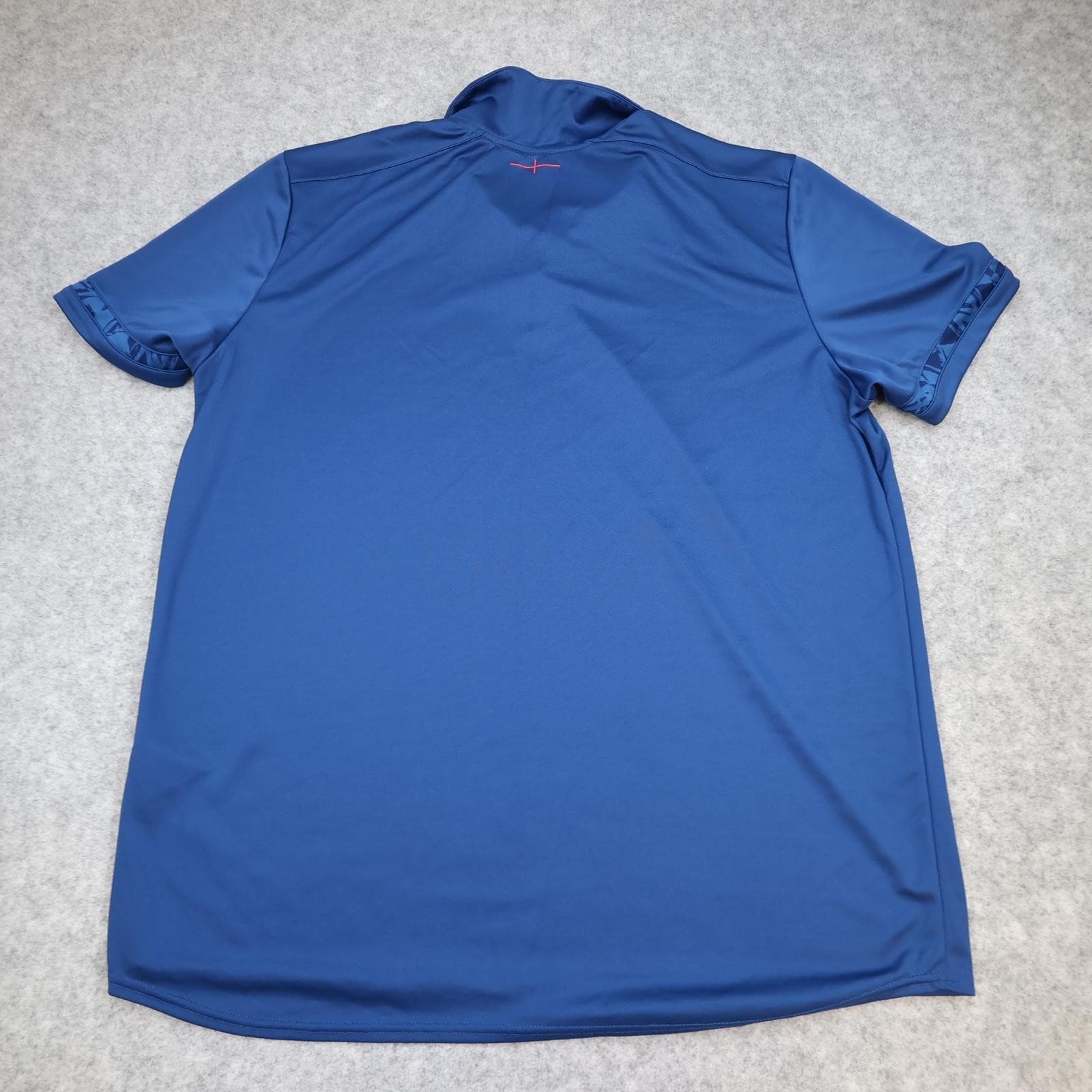 England Rugby Training Shirt Mens 2XL Blue Rugby Union Umbro O2 Polo Jersey photo 2