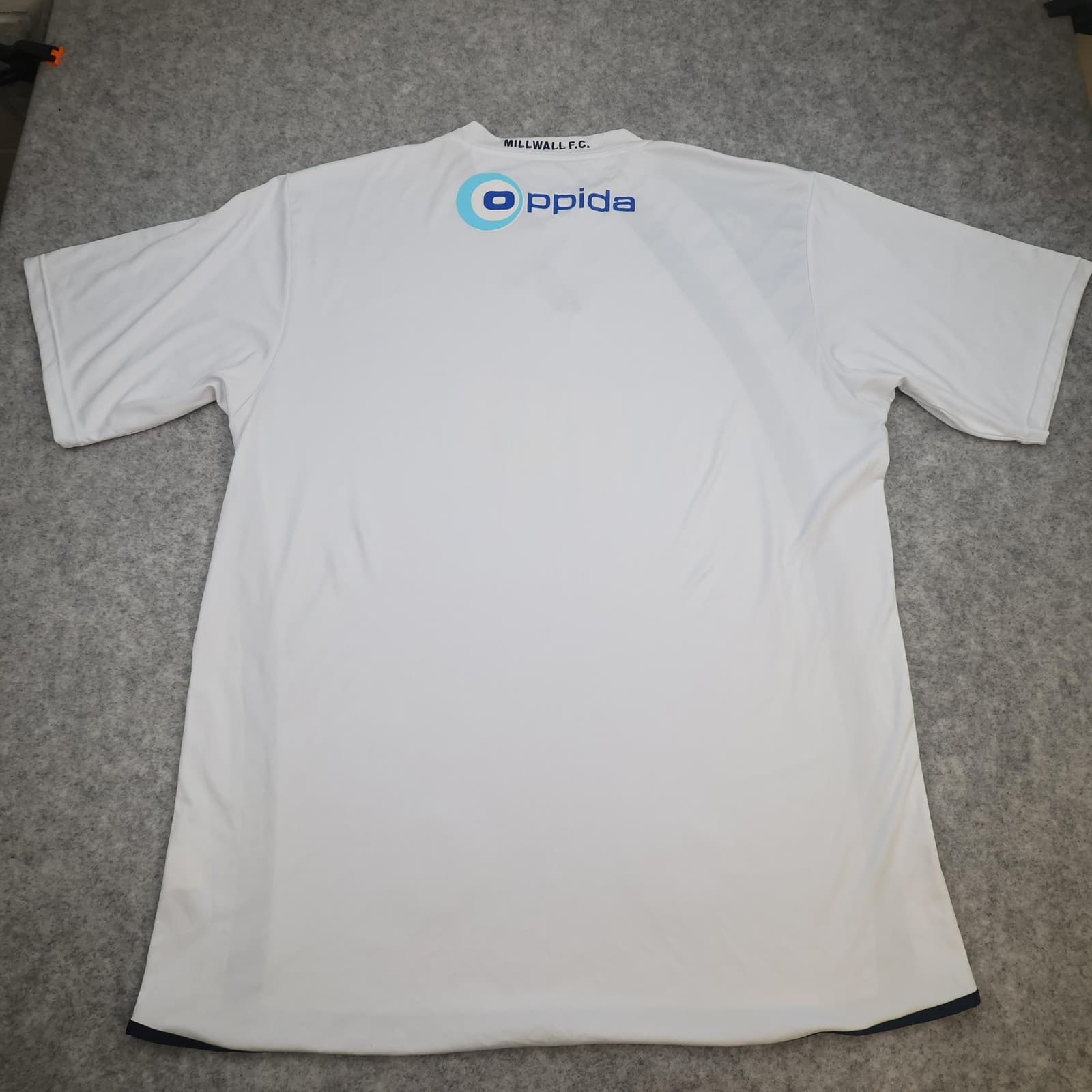 Millwall Shirt Mens 3XL White Away 2008 2009 Bukta CYC Oppida Soccer Jersey photo 2