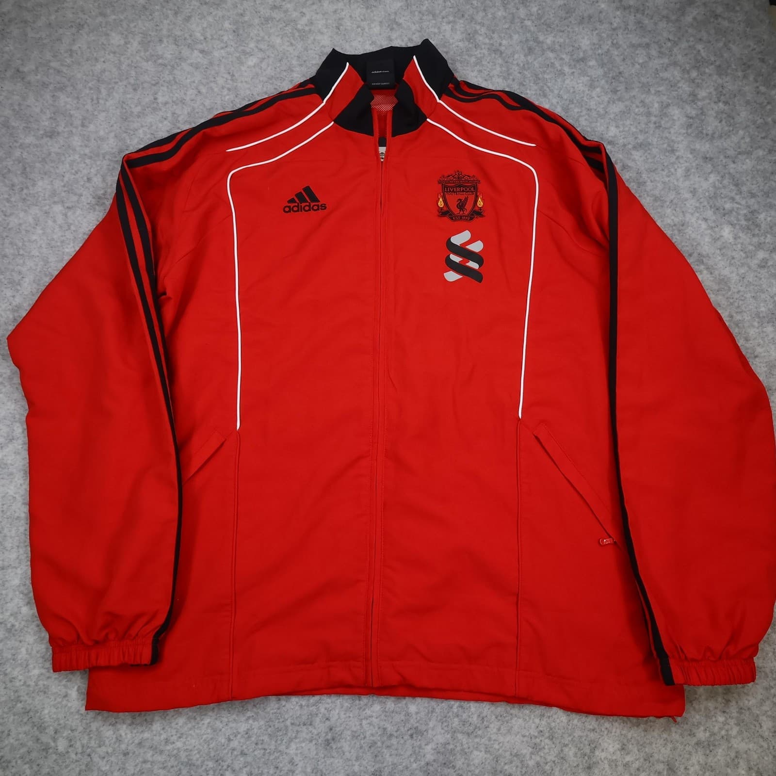 Liverpool Jacket Mens Extra Large Red 2010 2011 EPL Football Adidas Training