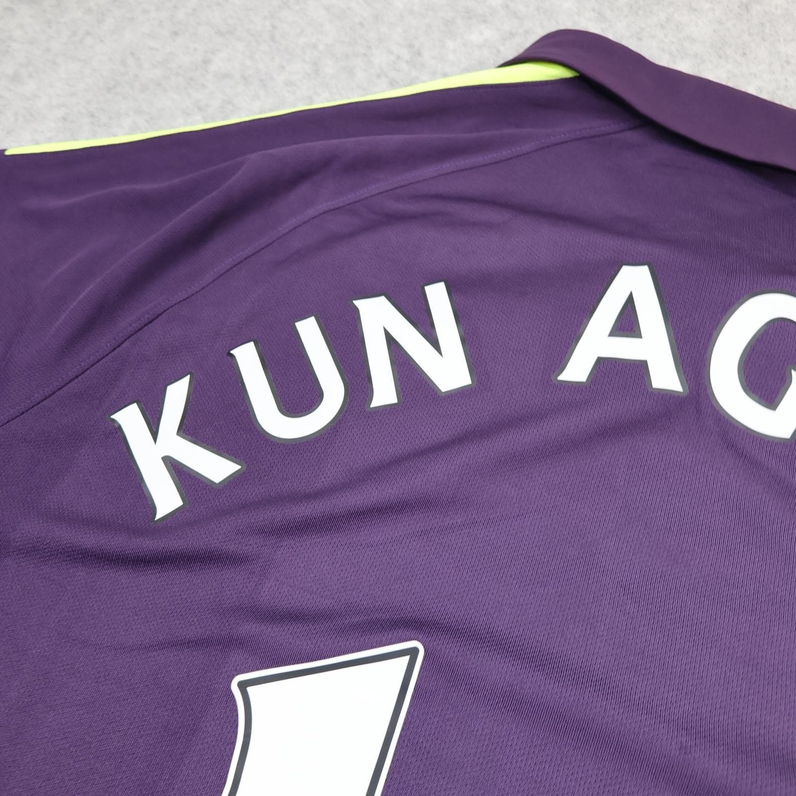 Manchester City Shirt Mens XL Purple 3rd Kit 2014 2015 Football Nike Aguero 16 photo 9