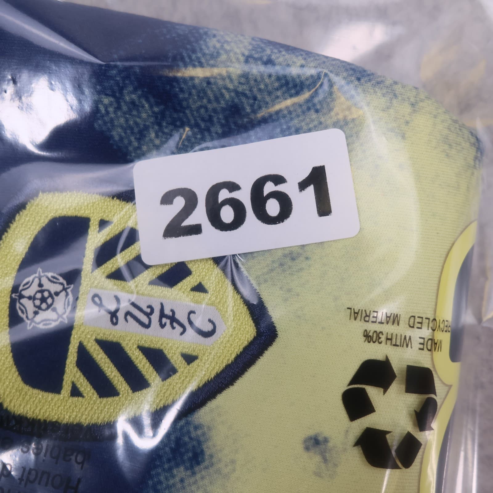 Leeds United Shirt Large Womens Yellow Away Kit 2022 2023 Adidas Jersey 16 18 photo 14
