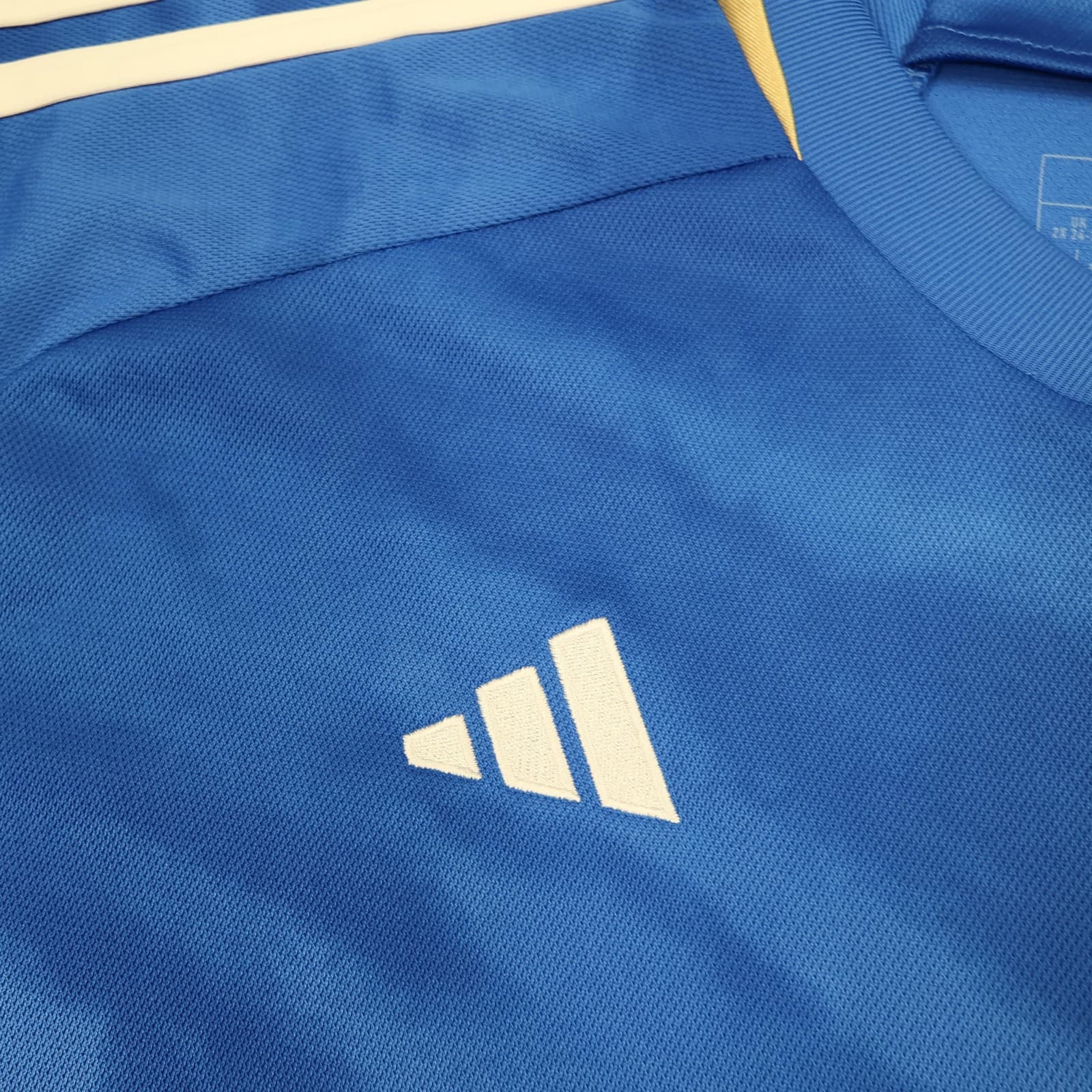 Italy Home Shirt Mens 2XL Blue Football Adidas AEROREADY Jersey FIGC Top photo 4