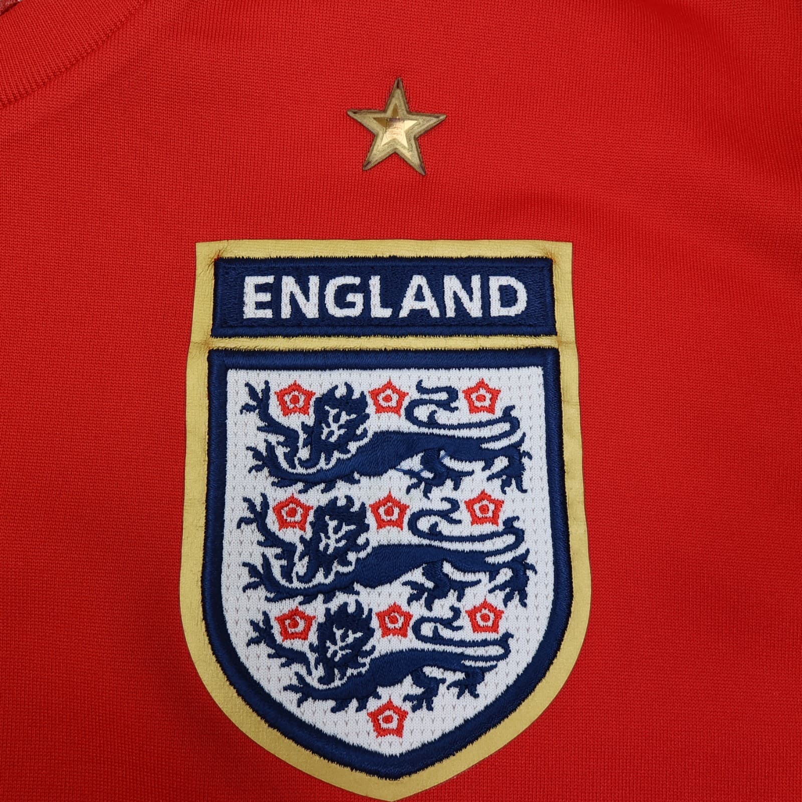 England Football Shirt Large Red Away Kit 2006 2007 2008 Umbro Wayne Rooney 9 photo 5