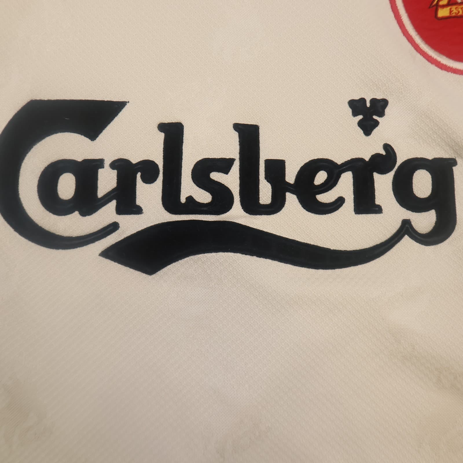 Vintage Liverpool Shirt Medium Beige Away Kit 1996 1997 Reebok Jersey 38/40 90s photo 7