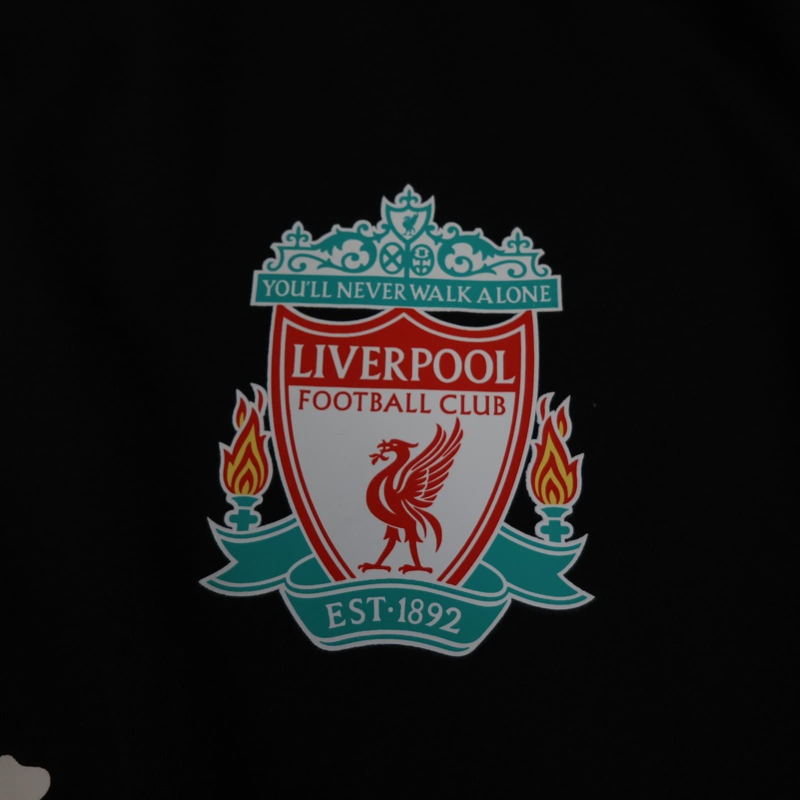 Liverpool Training Shirt Mens Large Black 2008 Football Adidas Carlsberg Jersey photo 6